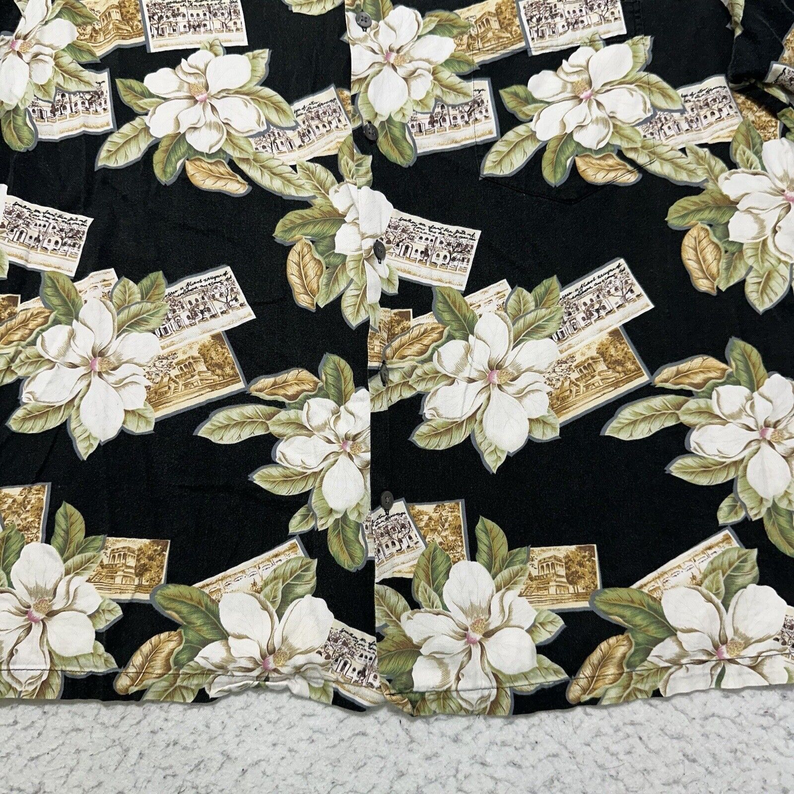 Other Kona Kai XL Hawaiian Button Up Shirt Floral Postcard Pattern Size US XL / EU 56 / 4 - 6 Thumbnail