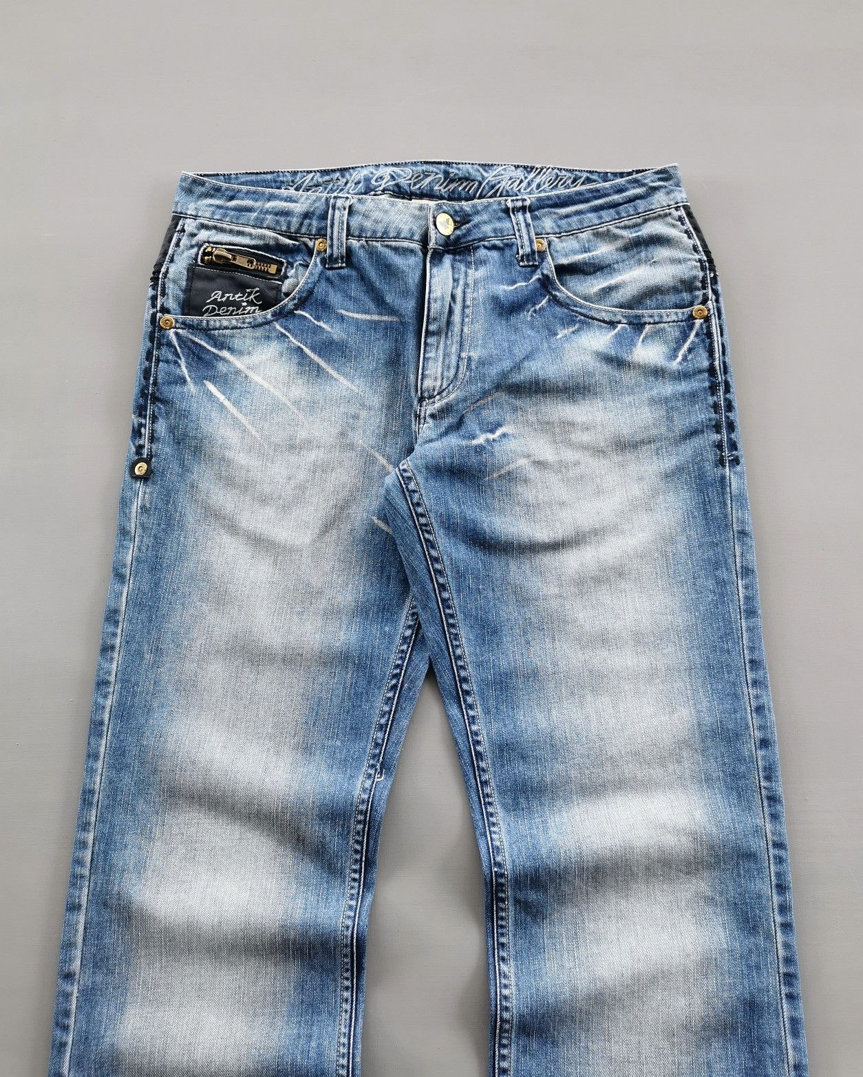 Antik Denim Antik Denim Tribal Floral Zipper Side Jeans Size US 35 - 5 Thumbnail
