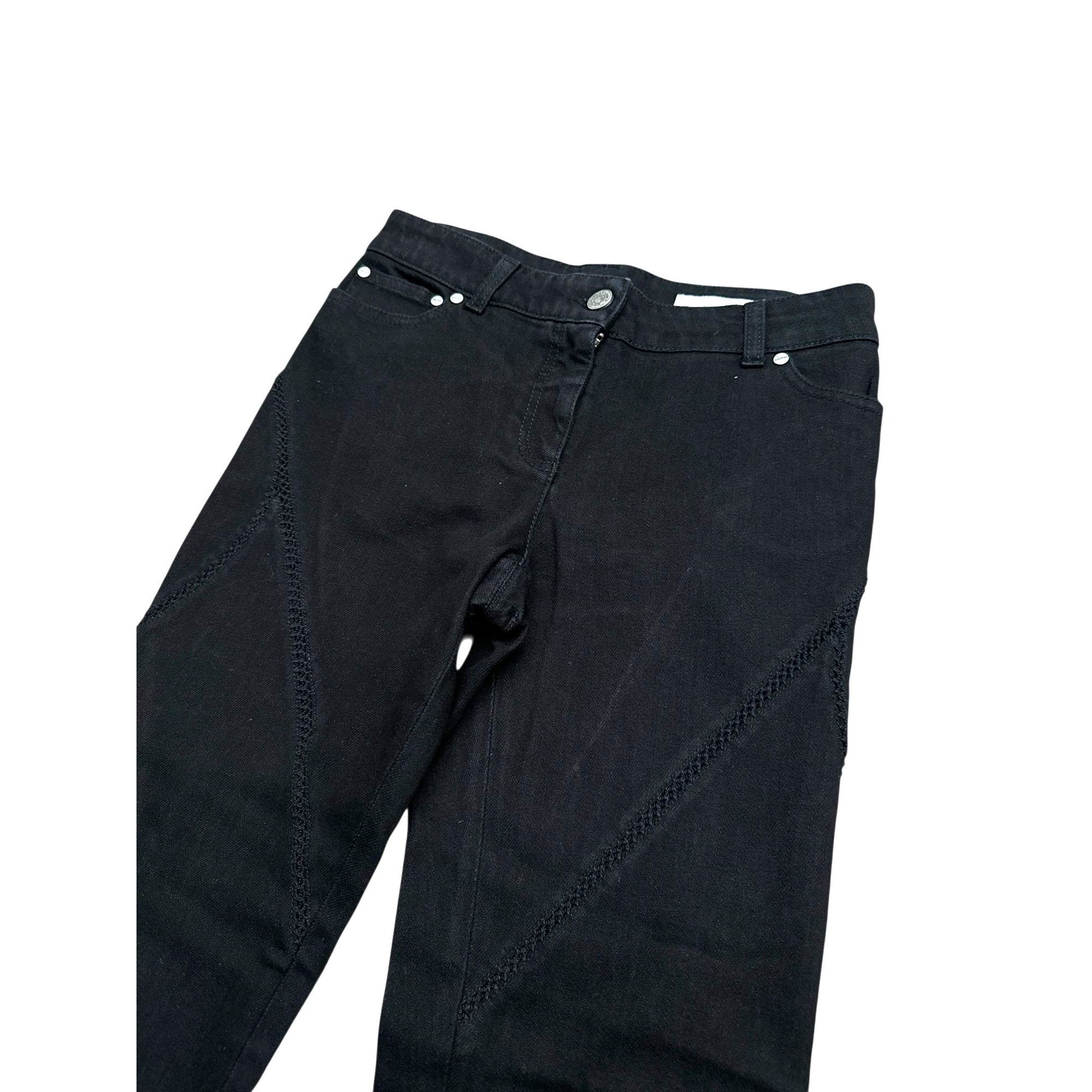Alexander McQueen 2008 Black Cotton Pants Size 26" / US 2 / IT 38 - 2 Thumbnail