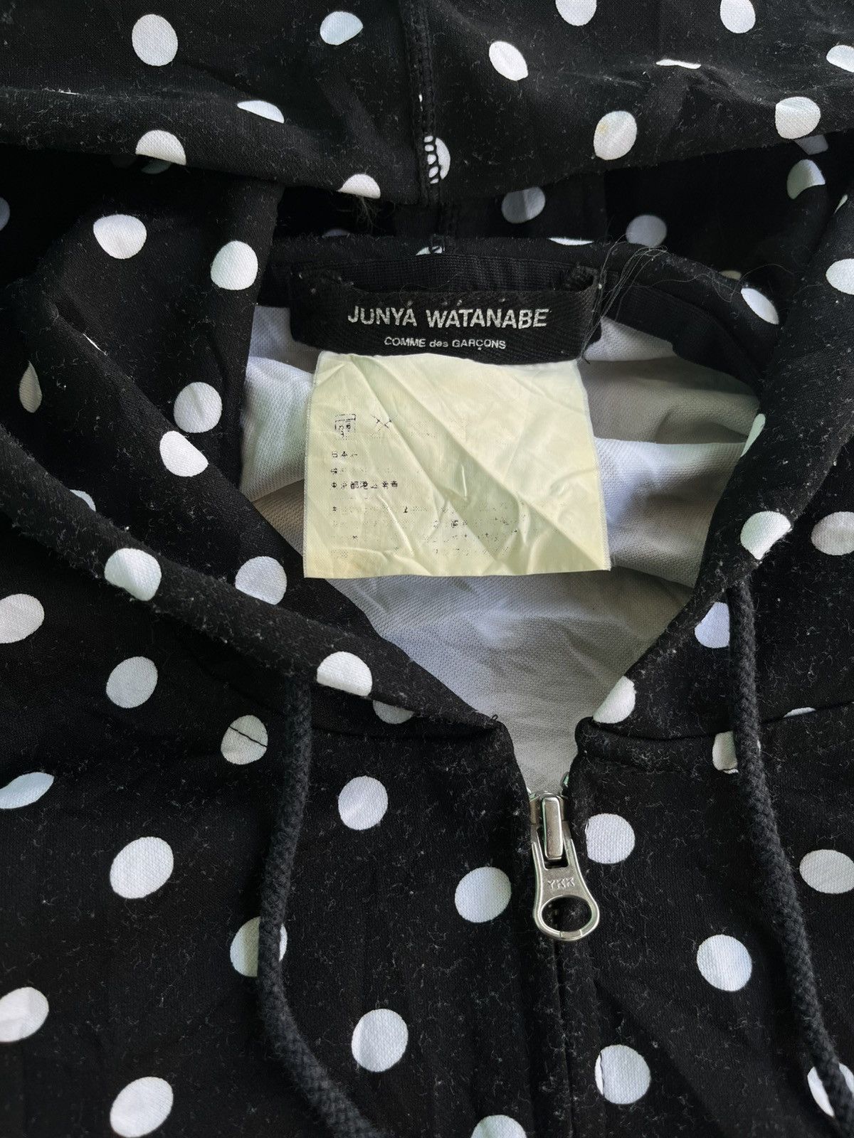 Junya Watanabe JUNYA WATANABE COMME des GARCONS Polka Dot Zip Hoodie Size US M / EU 48-50 / 2 - 4 Thumbnail