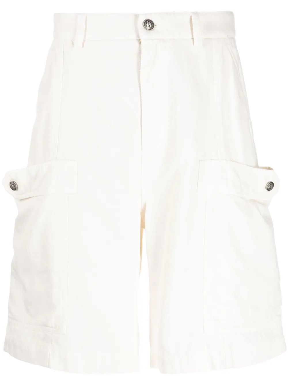 Palm Angels o1y0325 Logo Short in Off White Size US 32 / EU 48 - 1 Thumbnail