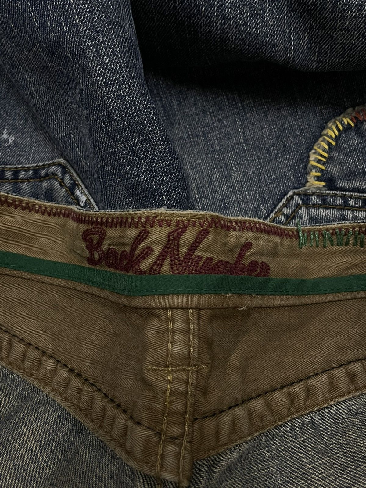 Hysteric Glamour VINTAGE BACK NUMBER JAPAN DESIGNER OG FLARED PATCHWORK DENIM Size US 30 / EU 46 - 18 Thumbnail
