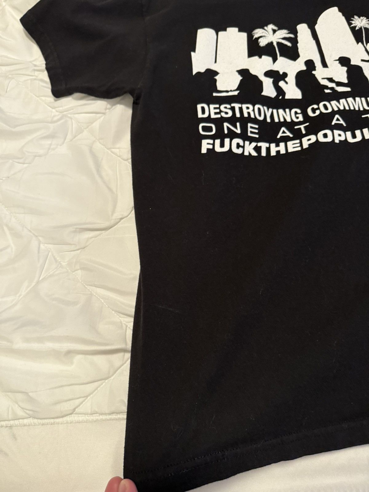 Fuck The Population Fuck the population destroying communities tee Size US L / EU 52-54 / 3 - 10 Thumbnail