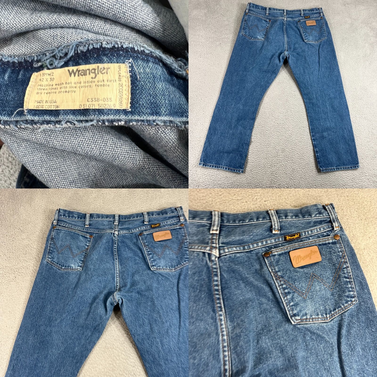 Wrangler Wrangler Jeans Mens 38 Blue 38x27 Cowboy Cut Denim Western Ranchwear Rodeo 13MWZ Size US 38 / EU 54 - 8 Thumbnail