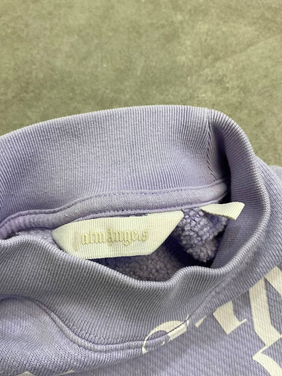 Palm Angels Palm Angels Curved Big Logo Purple Sweatshirt Size L / US 10 / IT 46 - 14 Thumbnail