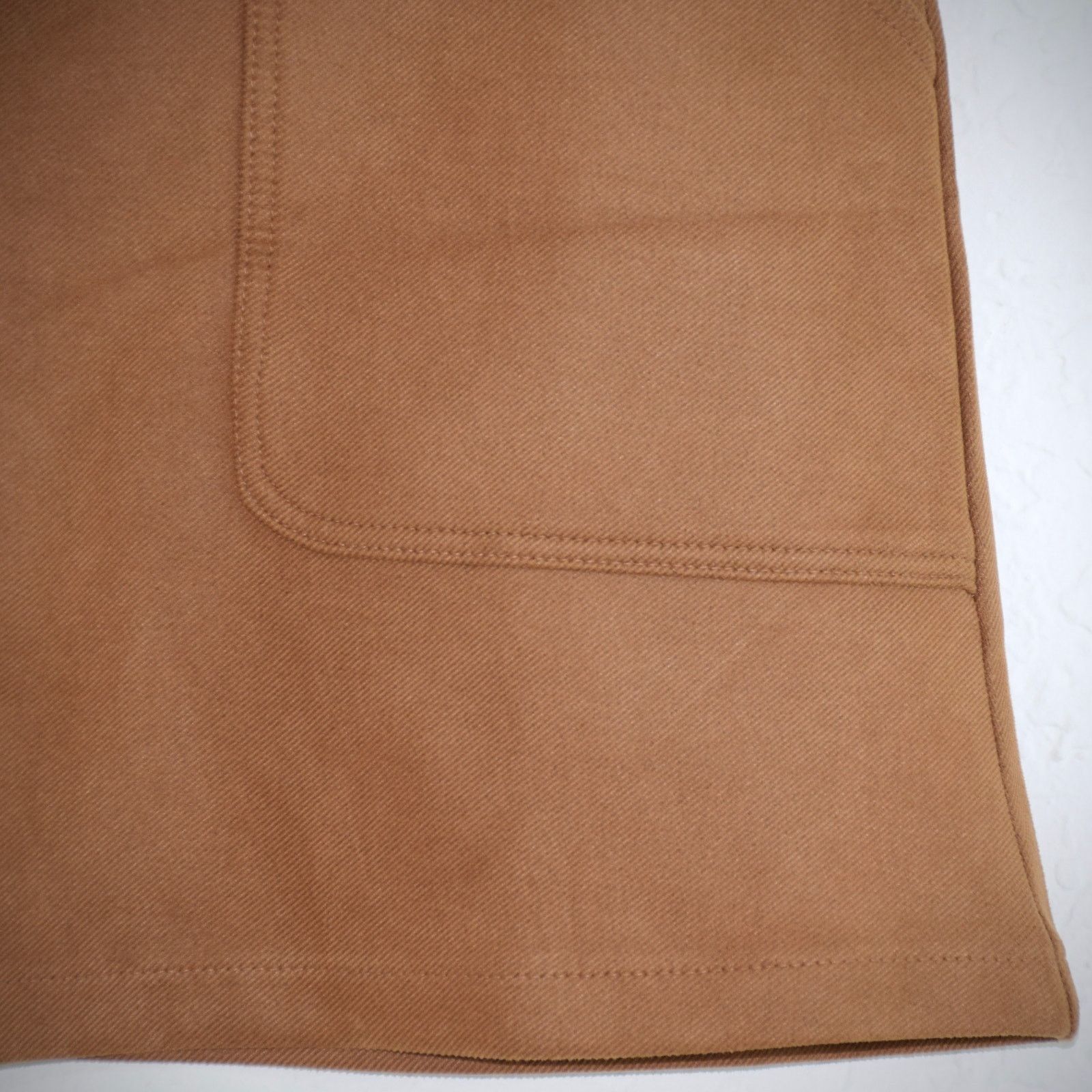 Zara Zara Brown Mini Skirt Retro A-line Front Pockets Size M Size 29" - 2 Thumbnail