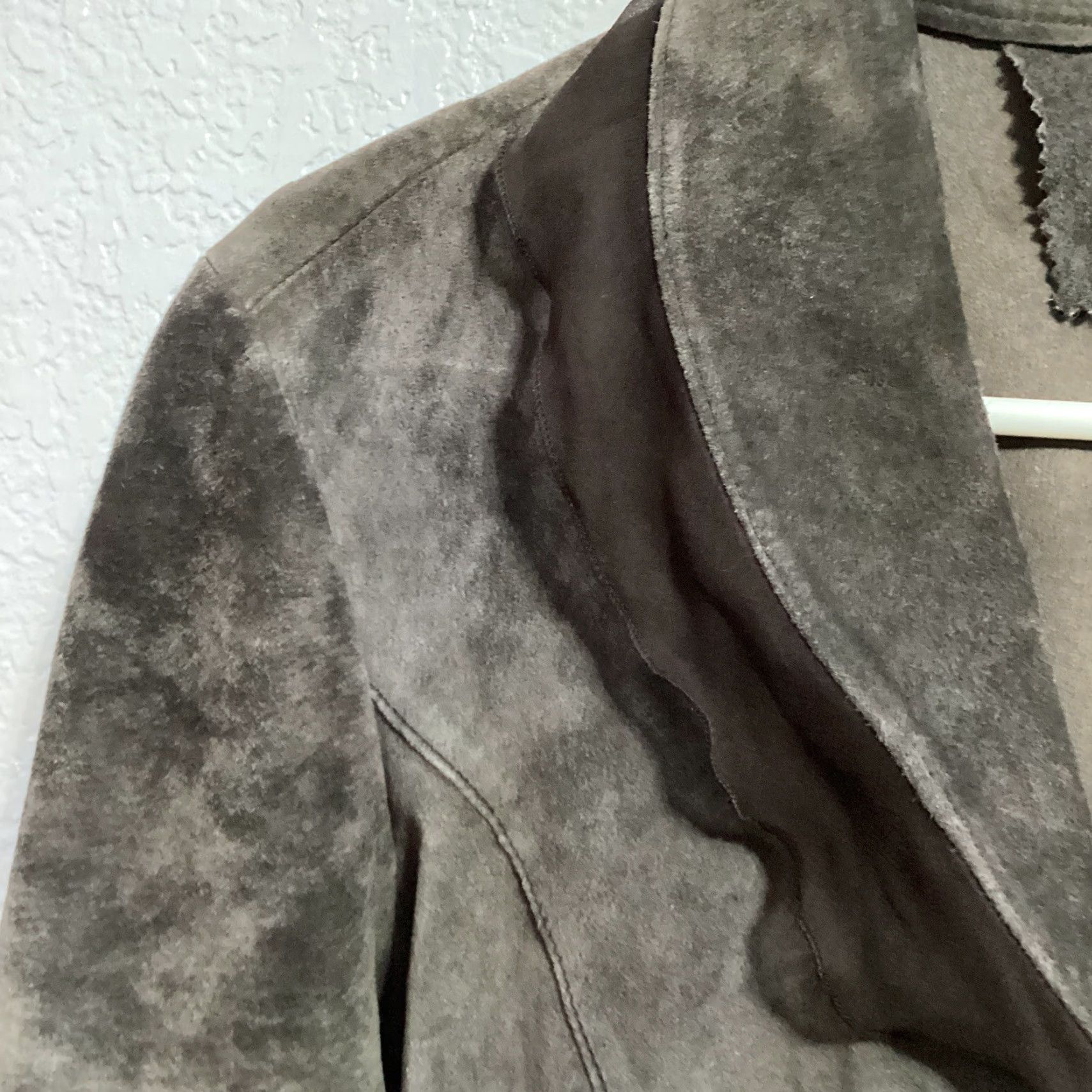Vintage Monterra Jacket Women S Brown Pig Suede Leather Ruffles Lightweight Western Size S / US 4 / IT 40 - 7 Thumbnail