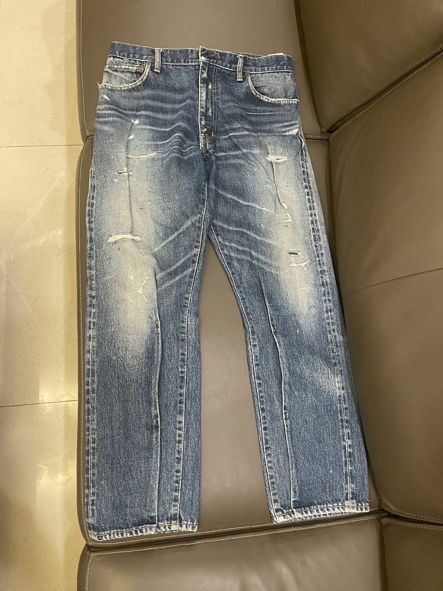 Visvim visvim 22SS Journeyman Tacked DMGD Pants Size US 26 / EU 42 - 1 Thumbnail