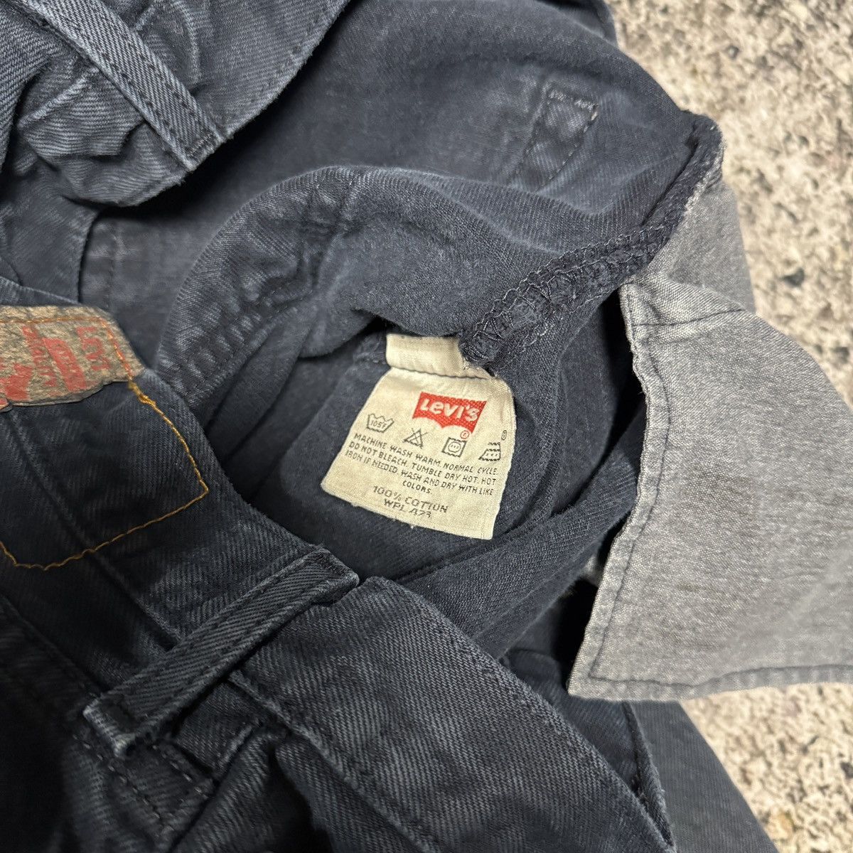 Levi's Vintage Levi’s 501 Dark Blue Denim Jeans ERD Grunge Chrome Size US 34 / EU 50 - 4 Thumbnail