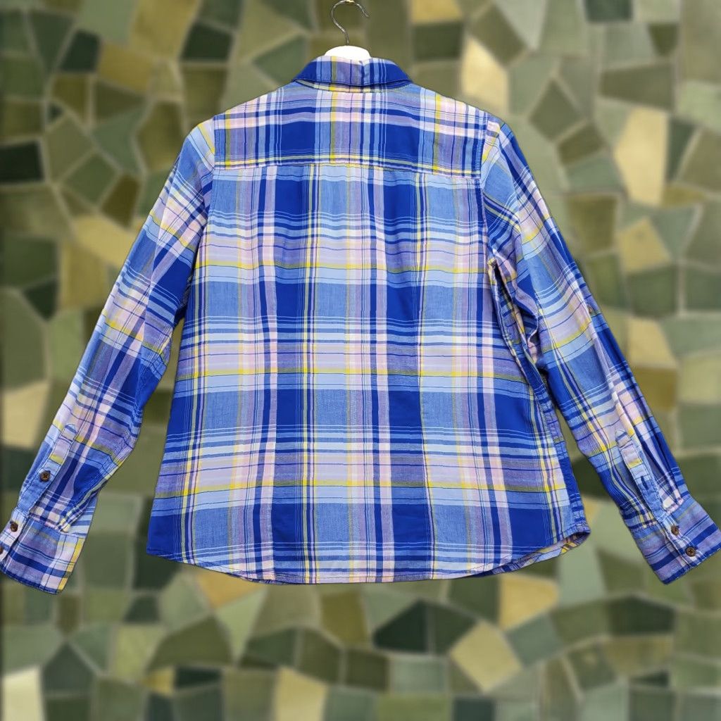 The North Face The North Face Shirt Women Medium Multi Blue Plaid 100% Cotton Pockets Button-Up Size M / US 6-8 / IT 42-44 - 1 Thumbnail