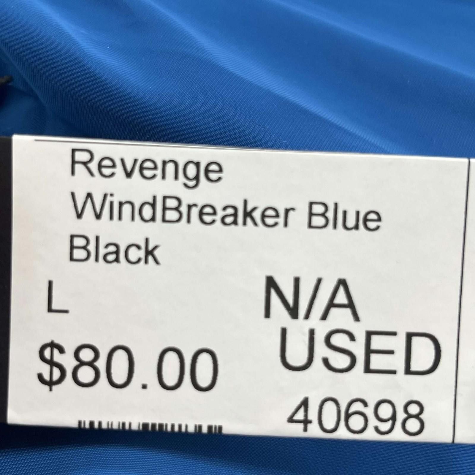 Revenge Revenge WindBreaker Blue Black Large Size US L / EU 52-54 / 3 - 8 Thumbnail