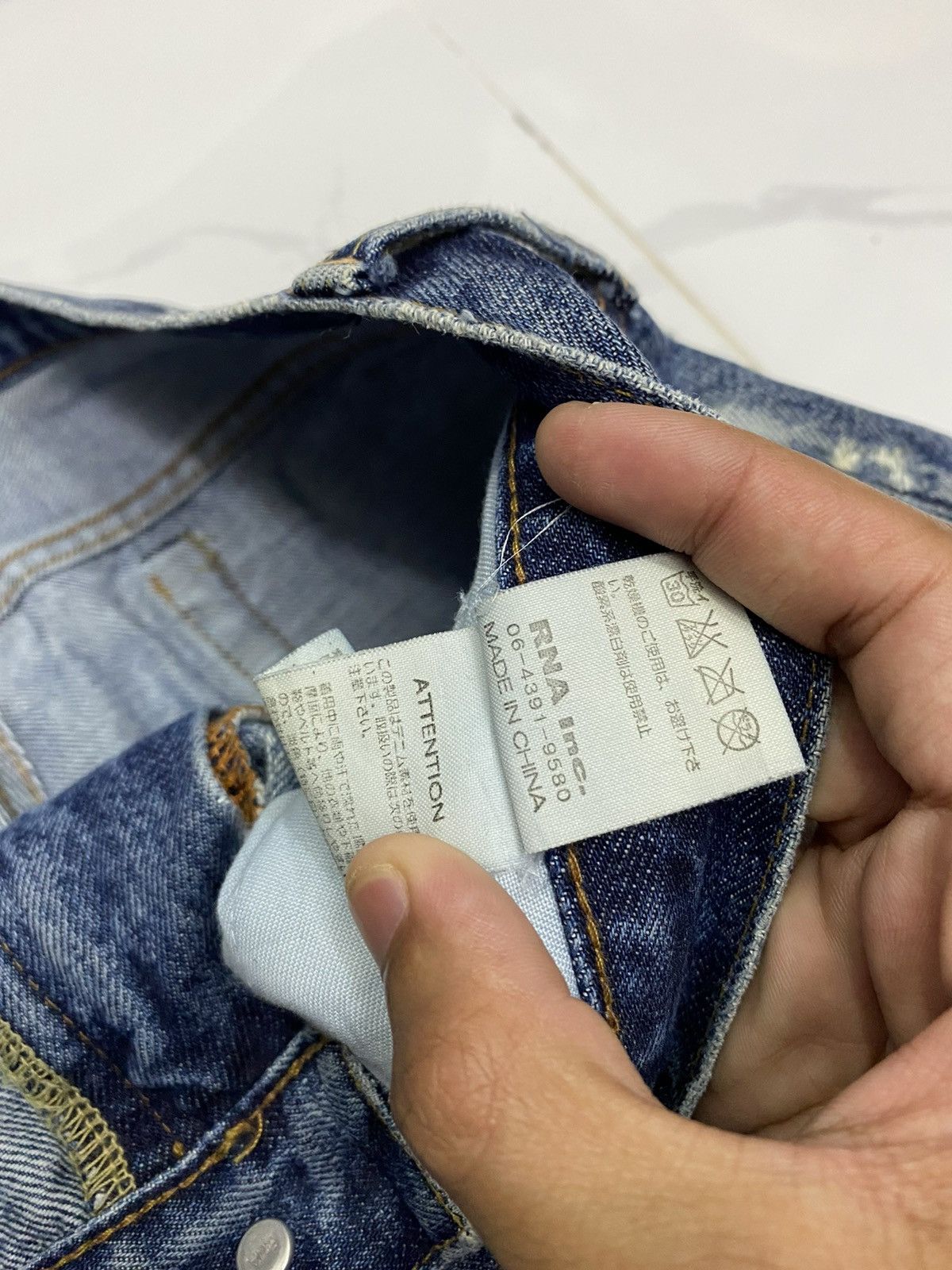 Japanese Brand 🔥RNA JAPANESE DENIM UNDERCOVER STYLE DESIGN JEANS Size US 33 - 8 Thumbnail