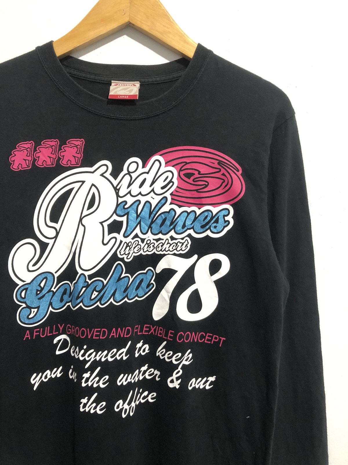 If Six Was Nine Japanese Gothic Poem Gotcha LongSleeve Punk Style Size US L / EU 52-54 / 3 - 4 Thumbnail