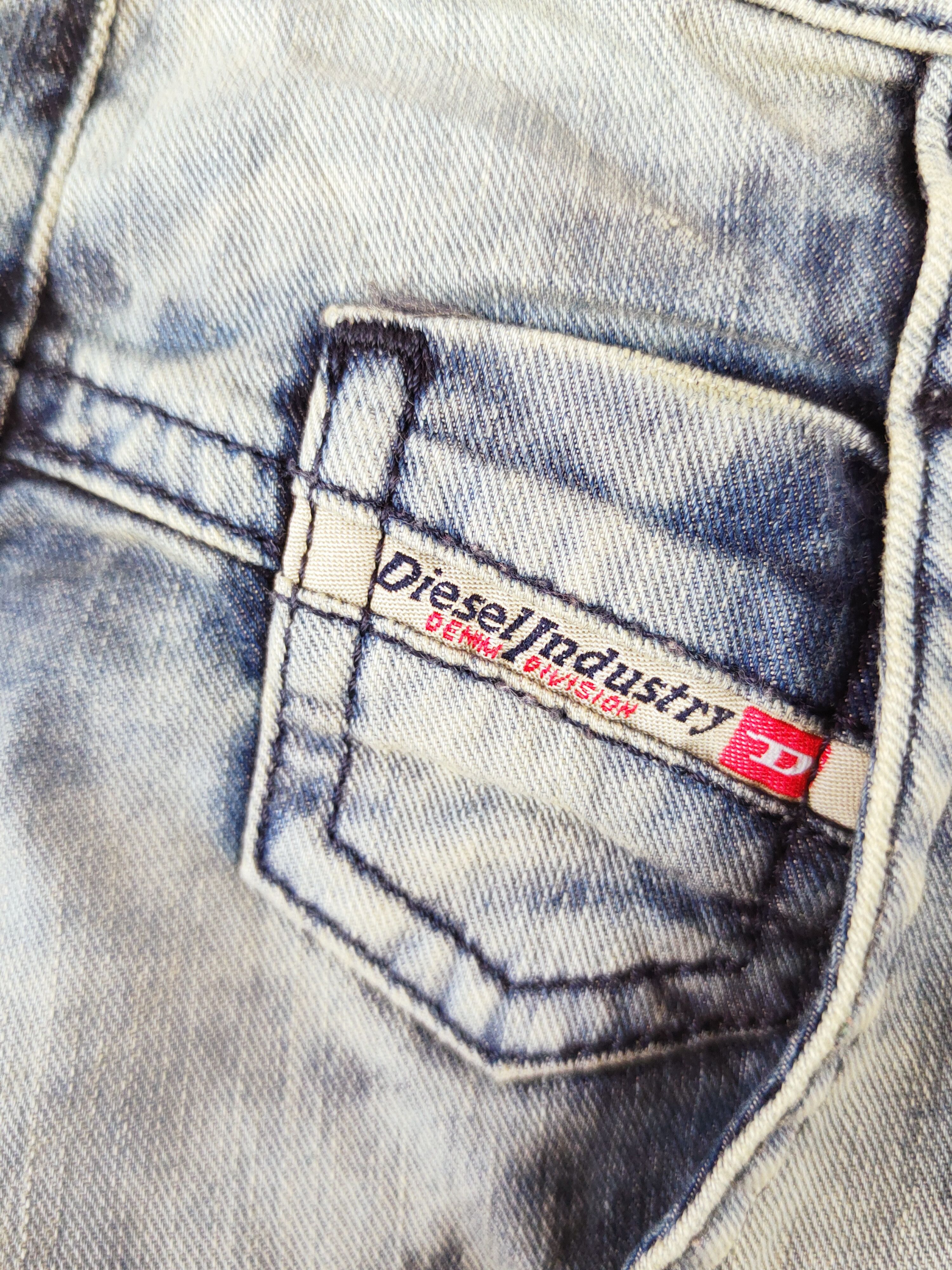 Diesel Diesel acid wash Faded Ripped Multipocket Cargo Pants #W645 Size US 27 - 2 Thumbnail