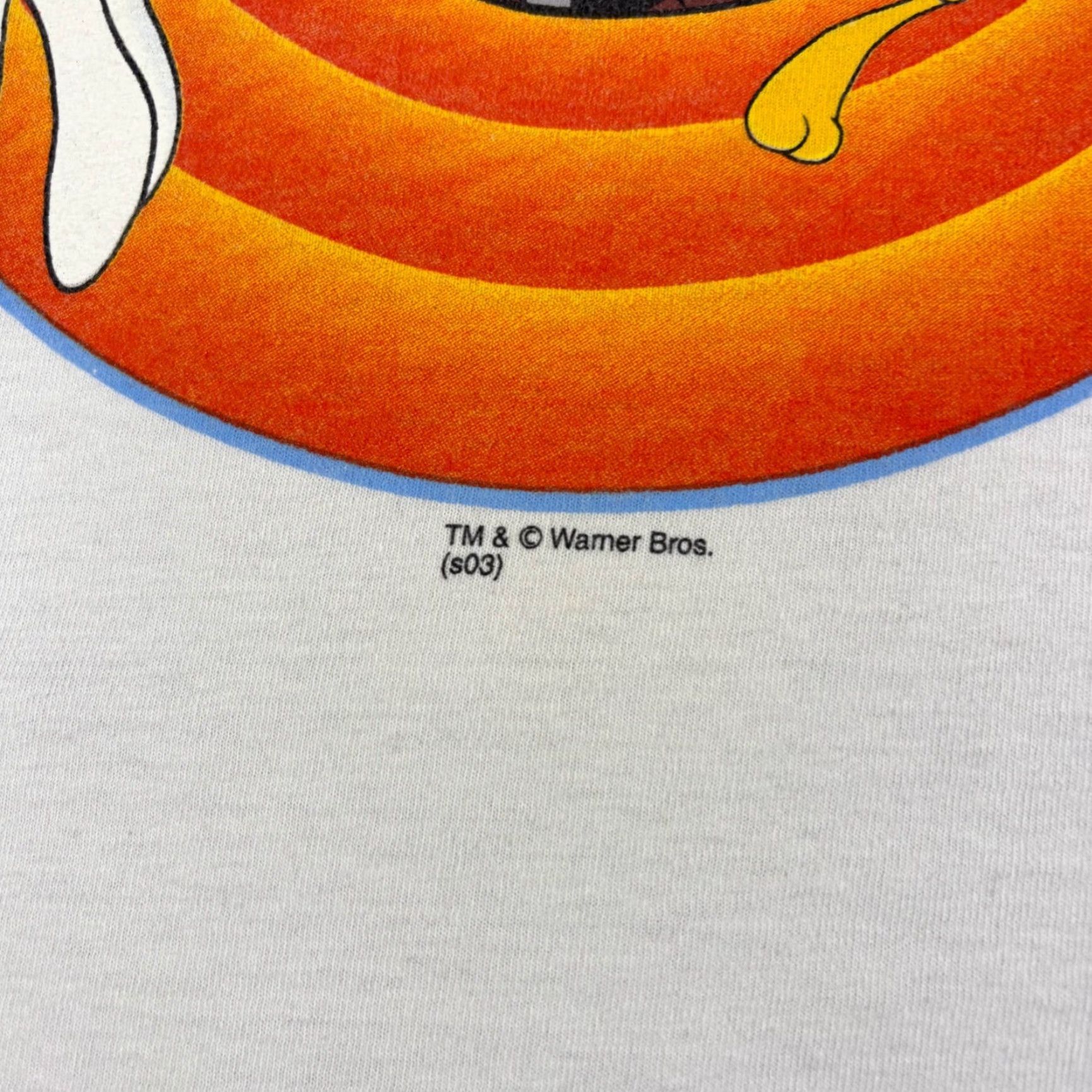 Gildan VINTAGE Bugs Bunny Daffy Duck Sylvester Tweety Tasmanian Devil Graphic T Shirt Gildan Ultra Cotton Short Sleeve Mens Size Small White 90s Size US S / EU 44-46 / 1 - 6 Thumbnail