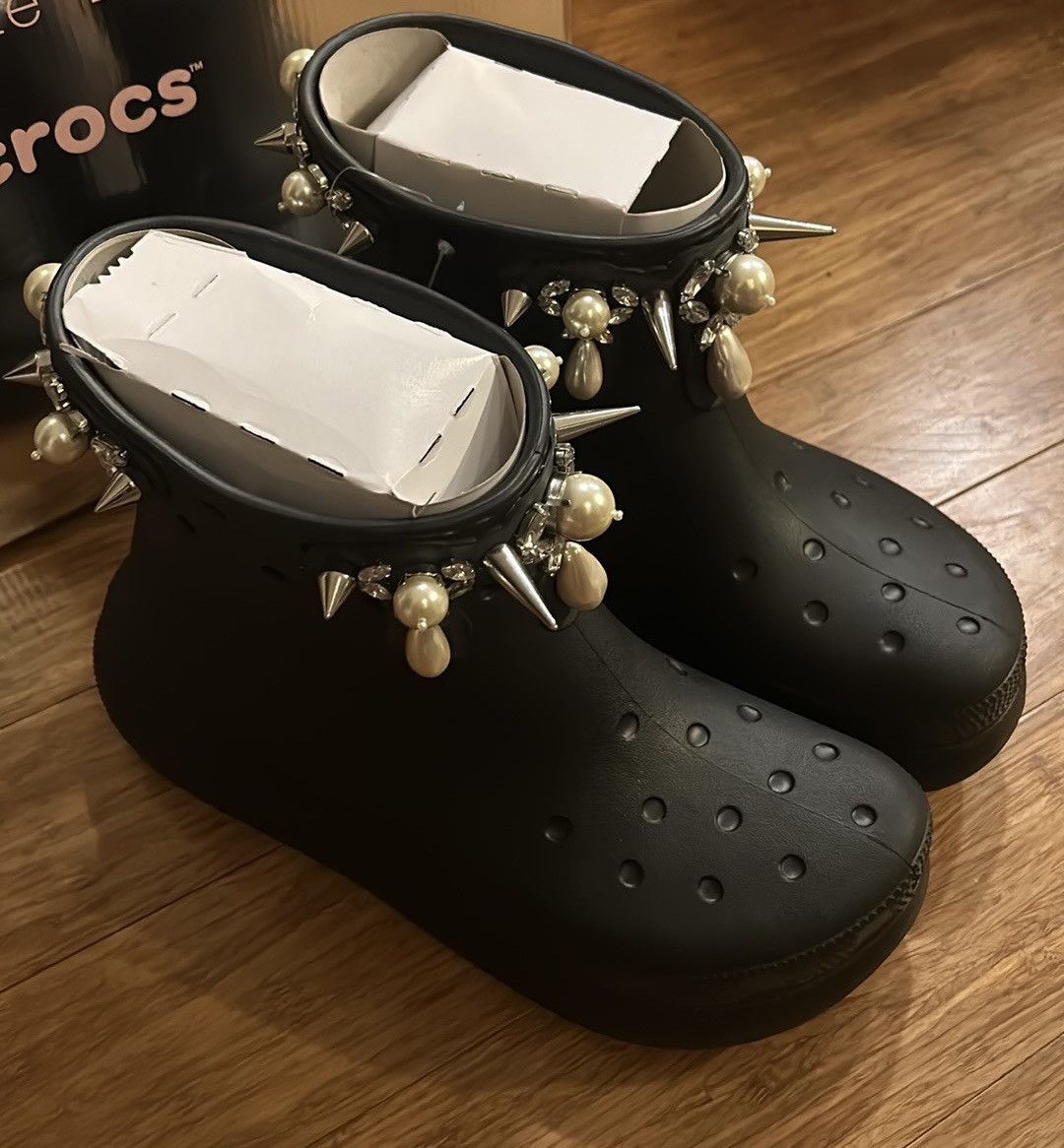 Crocs × Simone Rocha Simone Rocha Crocs Crush Boot Black Women size 10 Men size 8 Size US 10 / IT 40 - 2 Thumbnail
