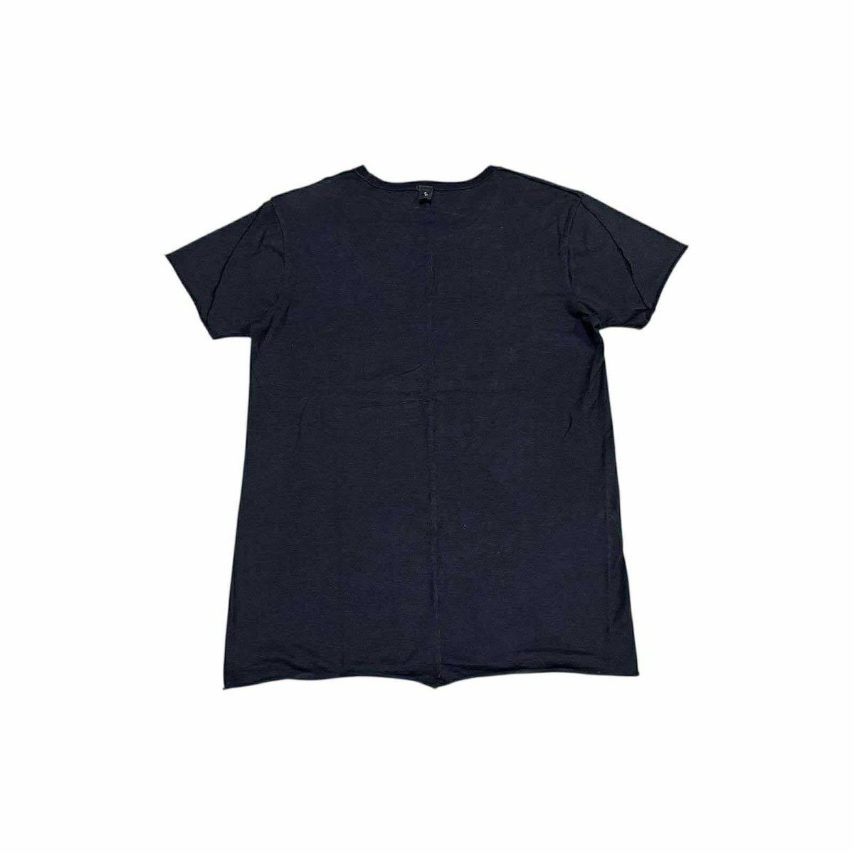 If Six Was Nine 🔥Y2K Black Asymmetric Stitch Raw Edge Shirt Rick Owens Style Size US S / EU 44-46 / 1 - 8 Thumbnail