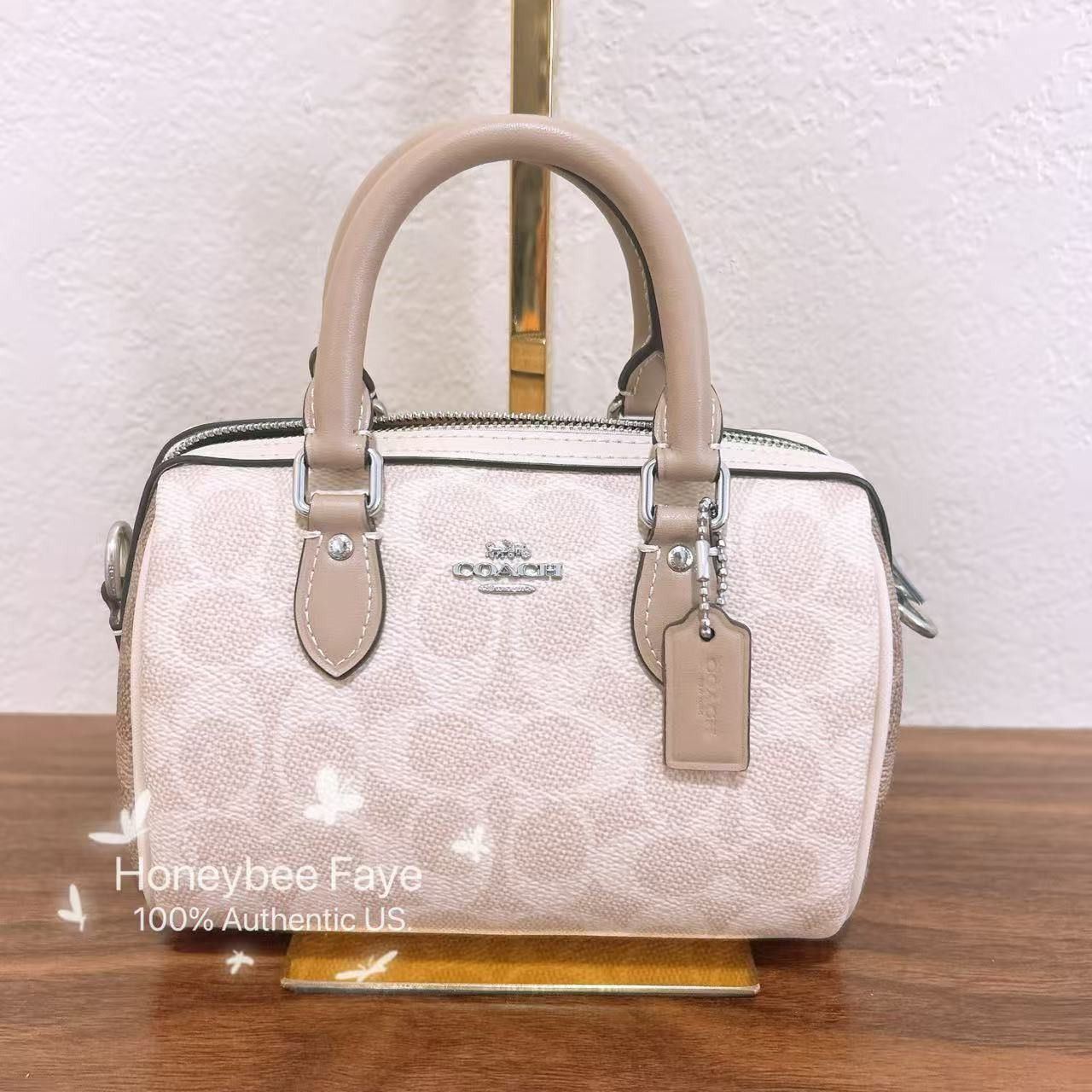 Coach Mini Rowan Crossbody Bag In Blocked Signature Canvas CW330 Size ONE SIZE - 1 Thumbnail