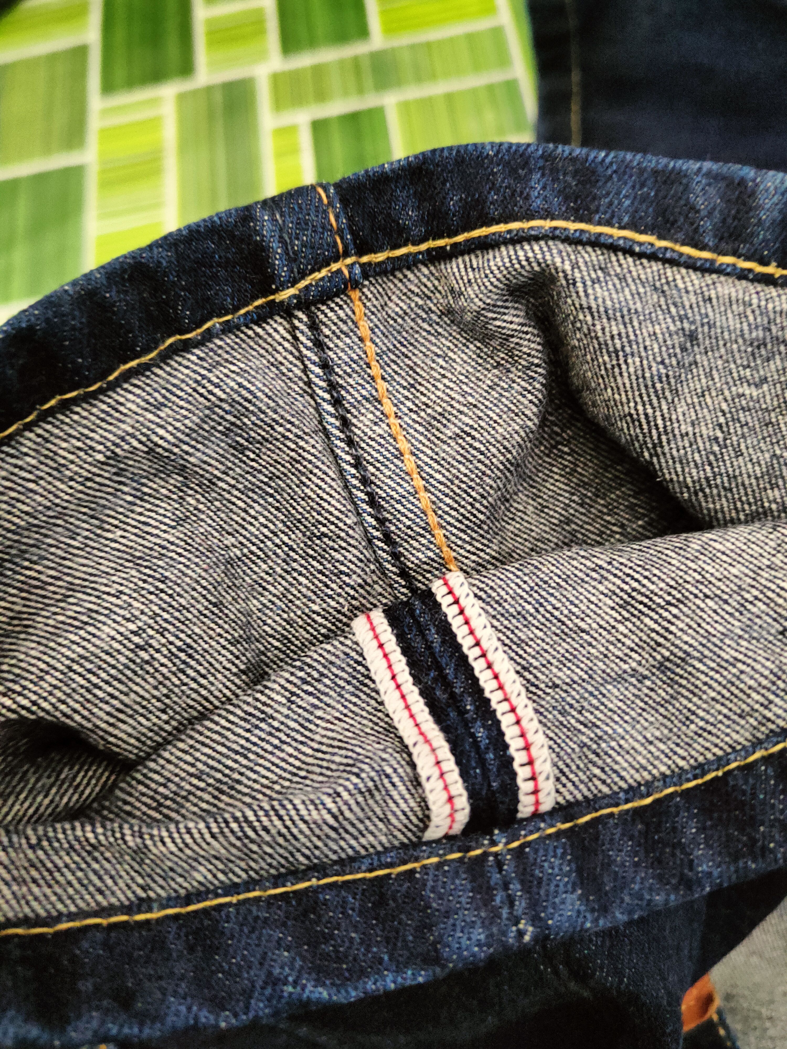 Levi's 502 Levi's Dark Blue selvage denim Jeans #S2888 Size US 34 / EU 50 - 14 Thumbnail