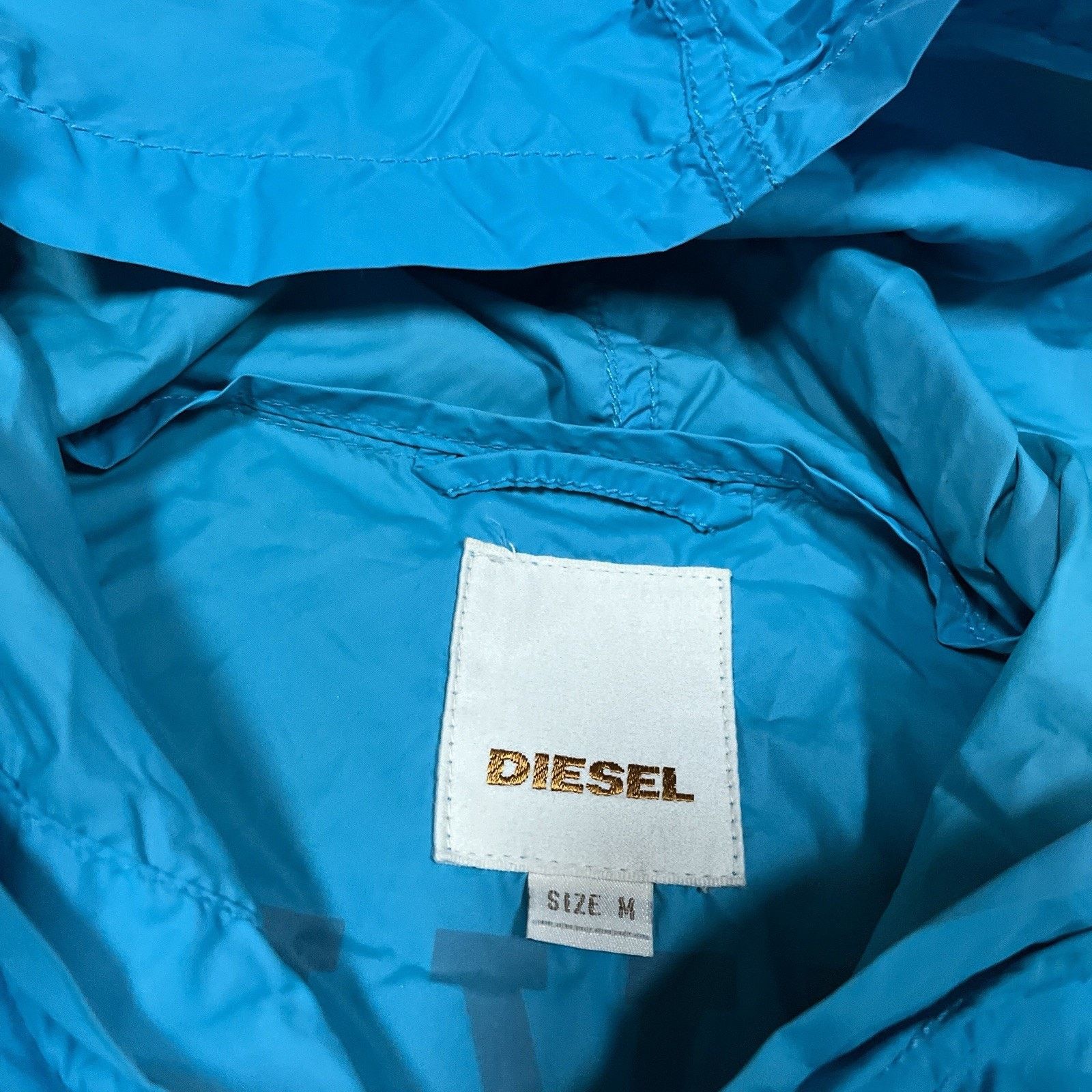 Diesel Diesel Lightweight Windbreaker Jacket Blue NeverForget Stain Size US M / EU 48-50 / 2 - 4 Thumbnail