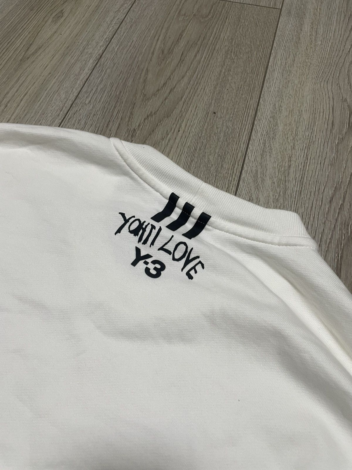 Adidas × Yohji Yamamoto Adidas x Yohji Yamamoto Y3 Yohji Love Cropped Sweatshirt Y2K Size L / US 10 / IT 46 - 5 Thumbnail
