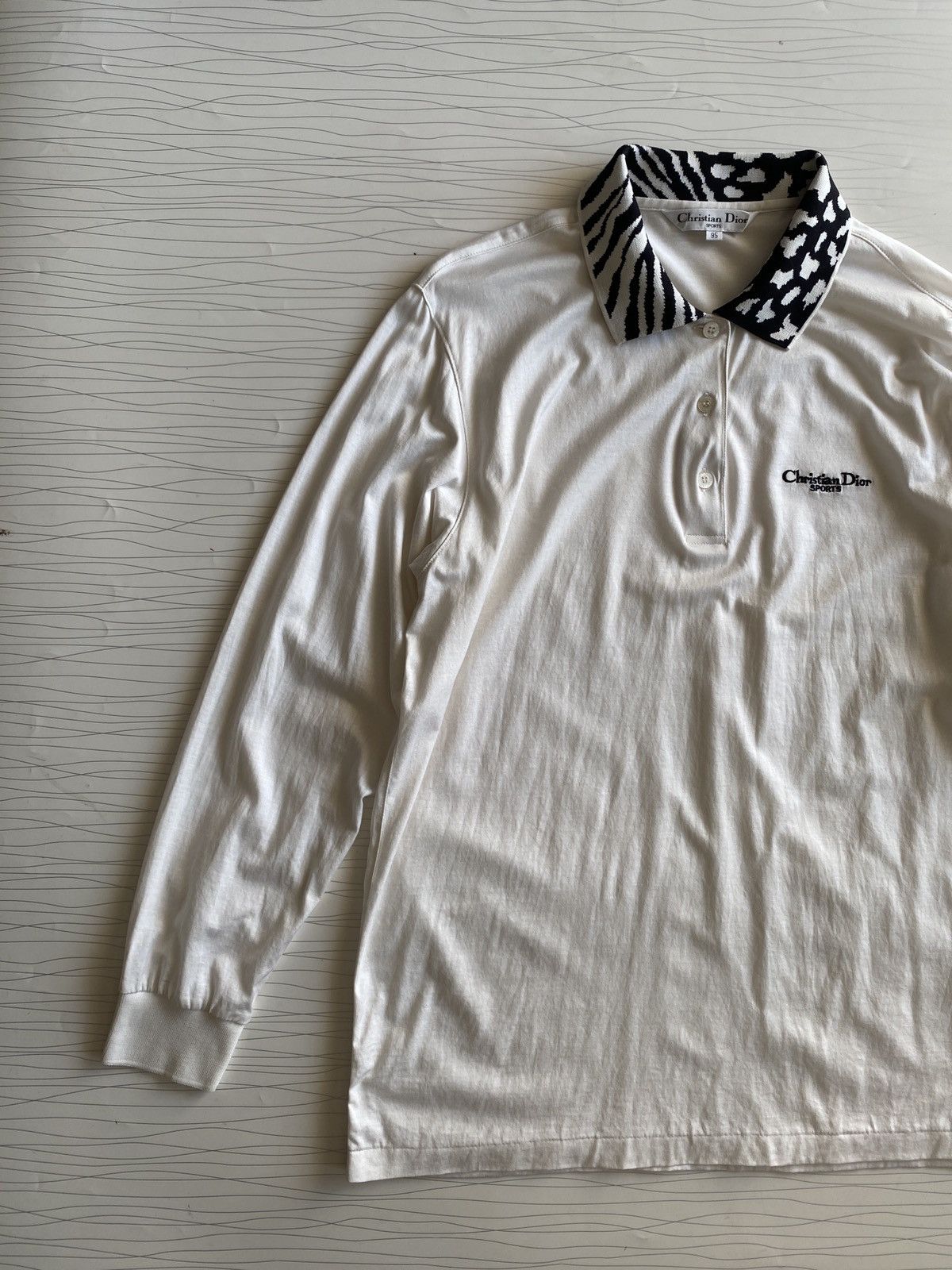Christian Dior Monsieur Vintage Christian Dior Golf Long Sleeve Polo Tee Size US M / EU 48-50 / 2 - 3 Thumbnail