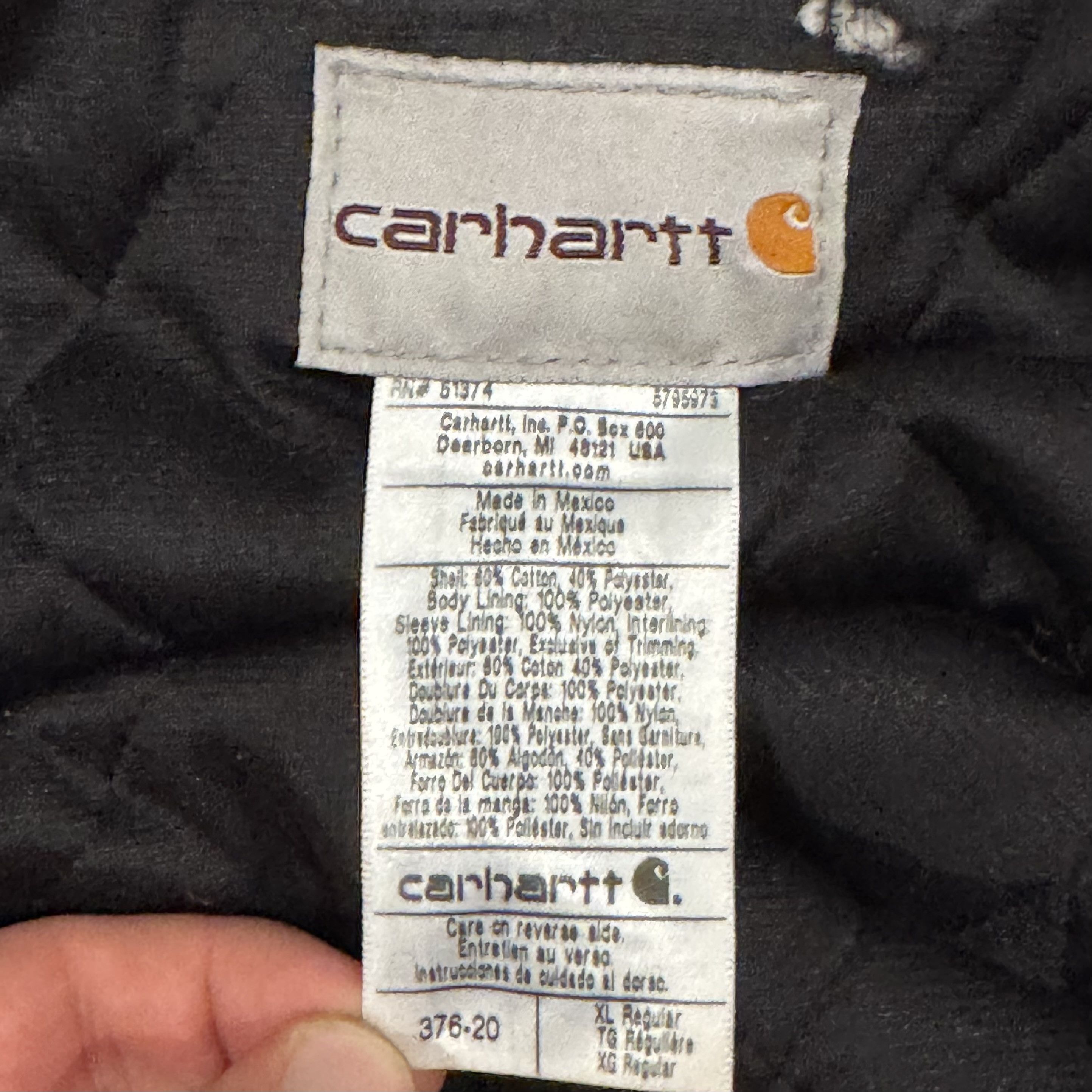 Carhartt Carhartt Men's Navy and Blue Jacket Size US XL / EU 56 / 4 - 3 Thumbnail