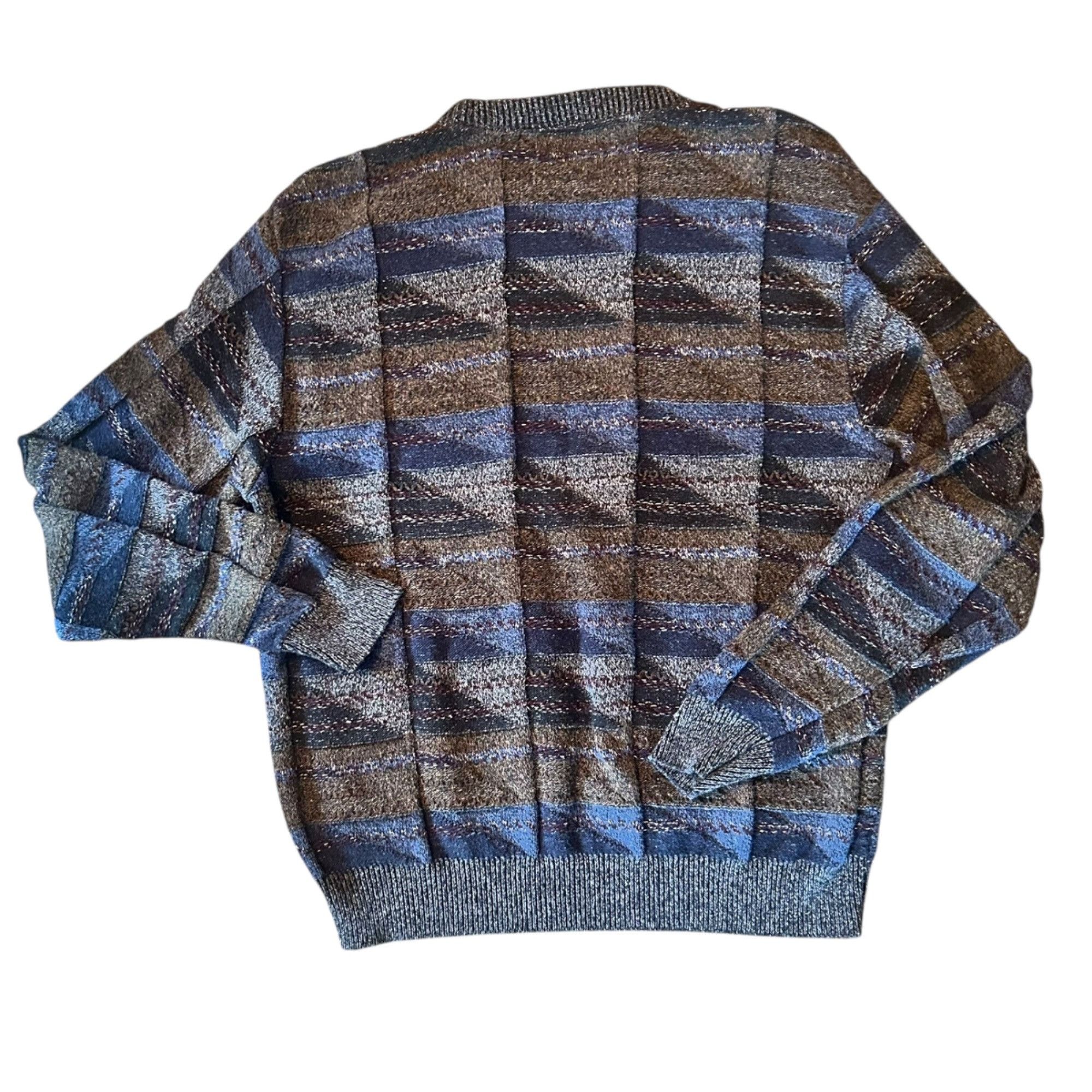 Croft & Barrow Vintage Croft & Barrow Dad Grandpa Grunge Geometric Sweater Size US L / EU 52-54 / 3 - 3 Thumbnail