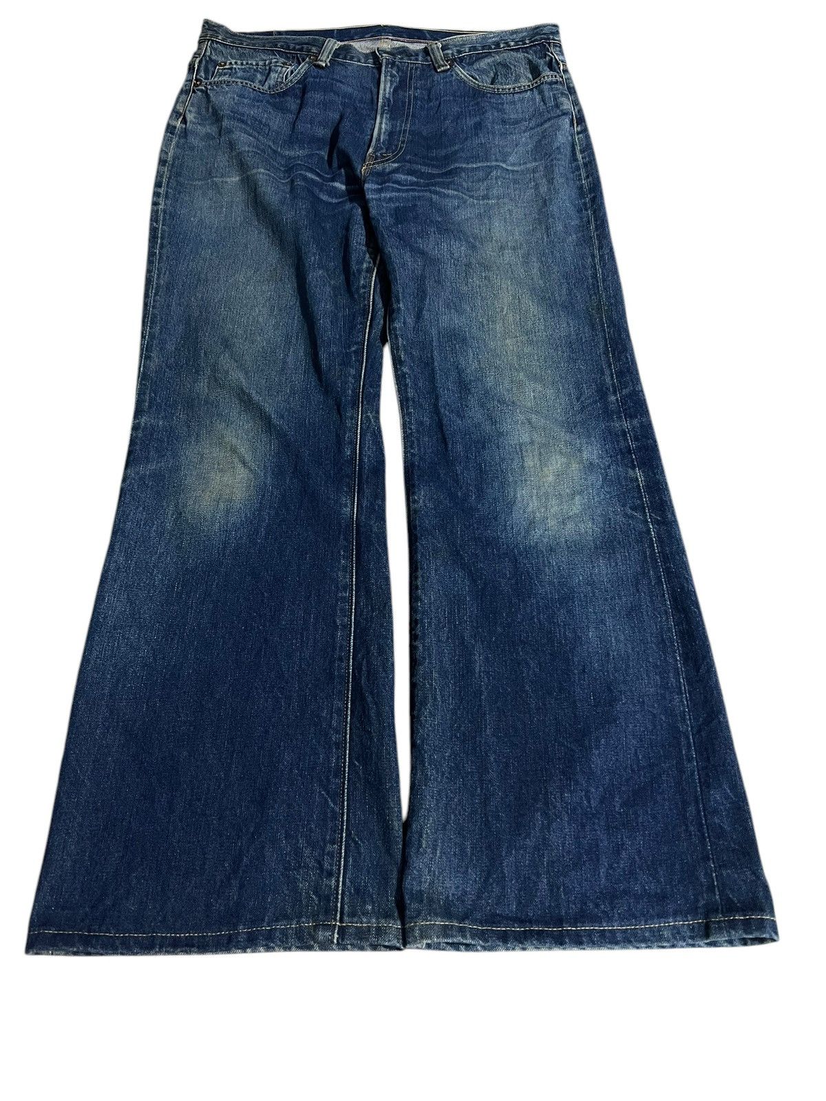 Sugar Cane 💥FLARE💥VINTAGE 80’S SUGAR CANES ZIPPER TALON JEANS Size US 33 - 1 Thumbnail