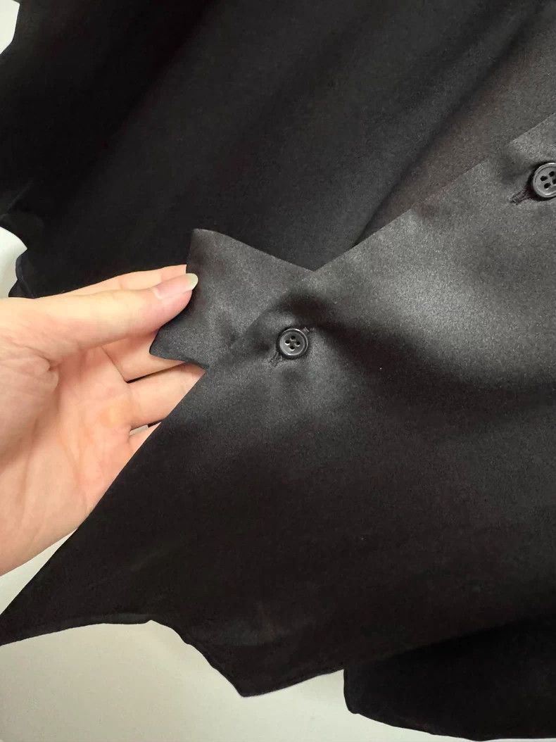 Saint Laurent Paris Saint Laurent Paris 23ss Ribbon Henry Collar Mulberry Silk Size US XXS / EU 40 - 4 Thumbnail