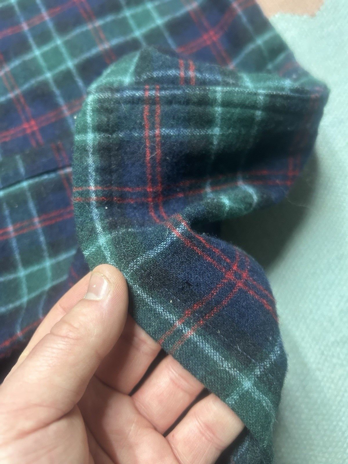 Vintage 60s Pendleton wool board shirt loop collar plaid M