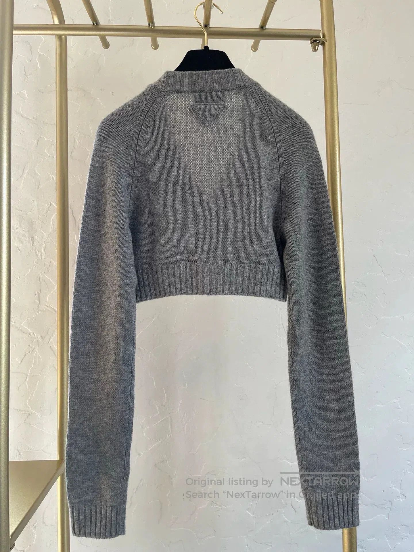 Prada Prada Classic Gray Short Cardigan. Size US S / EU 44-46 / 1 - 2 Thumbnail
