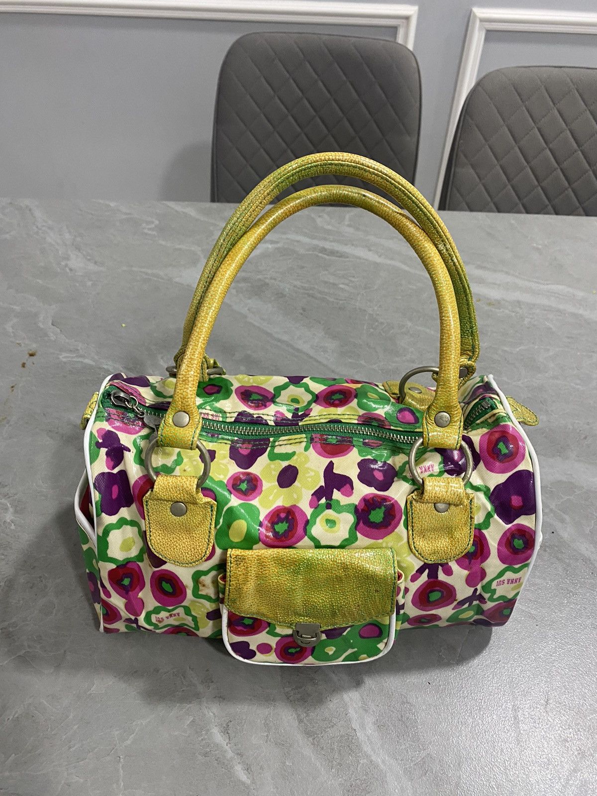 Vintage ANNA SUI MINI BOSTON BAG Size ONE SIZE - 4 Thumbnail