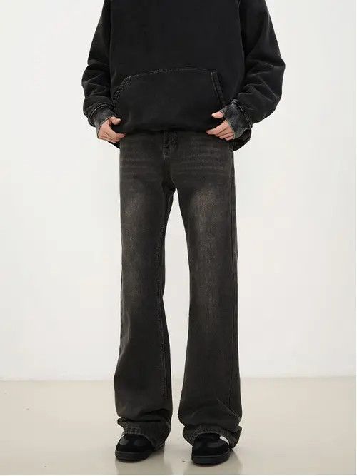 Japanese Brand × Jean American retro all-match straight cleanfit flared jeans Size US 34 / EU 50 - 1 Thumbnail
