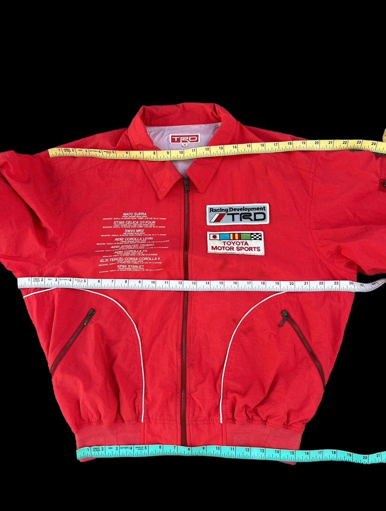 Vintage RARE!!! Vintage 80s Toyota TRD Light Bomber Jacket Red Size US M / EU 48-50 / 2 - 3 Thumbnail