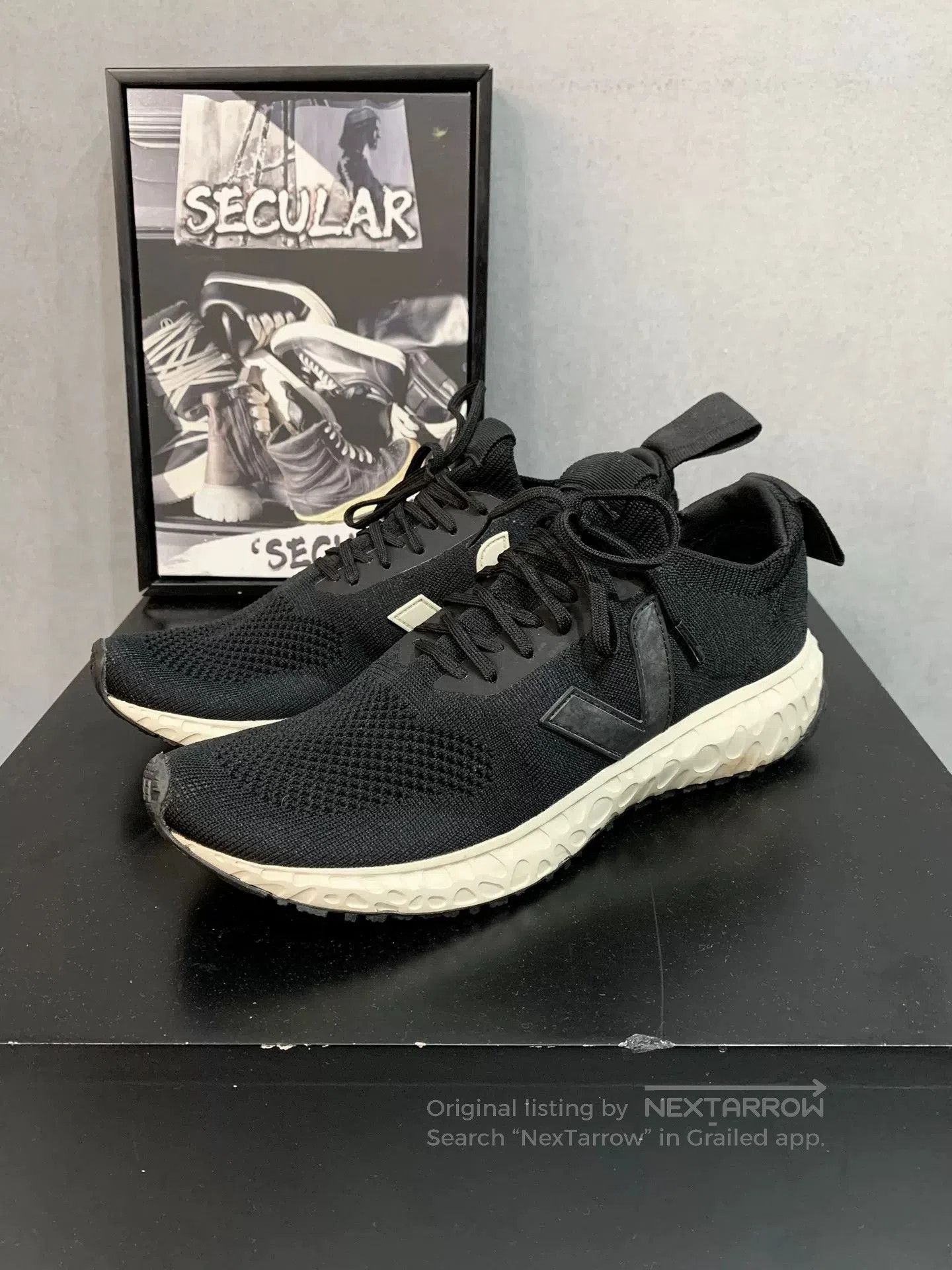 Rick Owens Rick Owens x Veja Collaborative Sneakers. Size US 8 / EU 41 - 1 Thumbnail