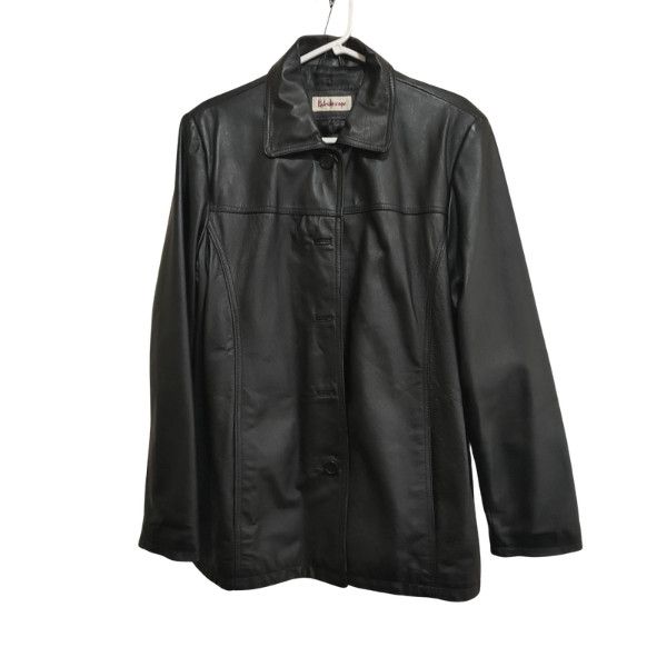 Other Kaleidoscope Preto Ladies Leather Jacket Size XXL / US 16-18 / IT 52-54 - 1 Thumbnail