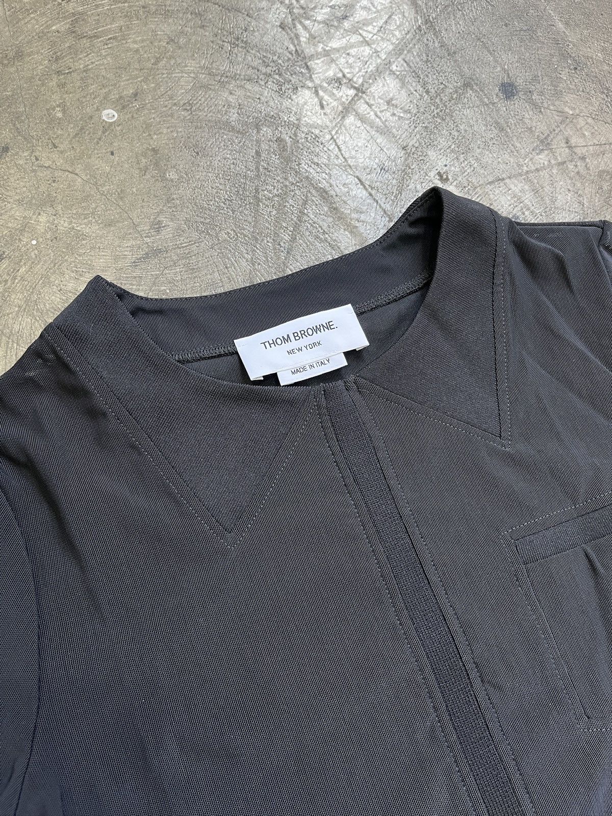 Thom Browne Thom Browne SS22 Mesh Polo Shirt (unisex) Size US XS / EU 42 / 0 - 4 Thumbnail