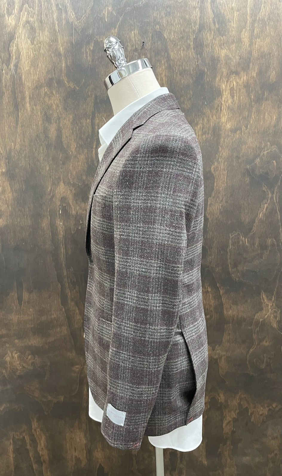 Samuelsohn Pure Wool Tweed Plaid BENNET Jacket Size 38R - 3 Thumbnail