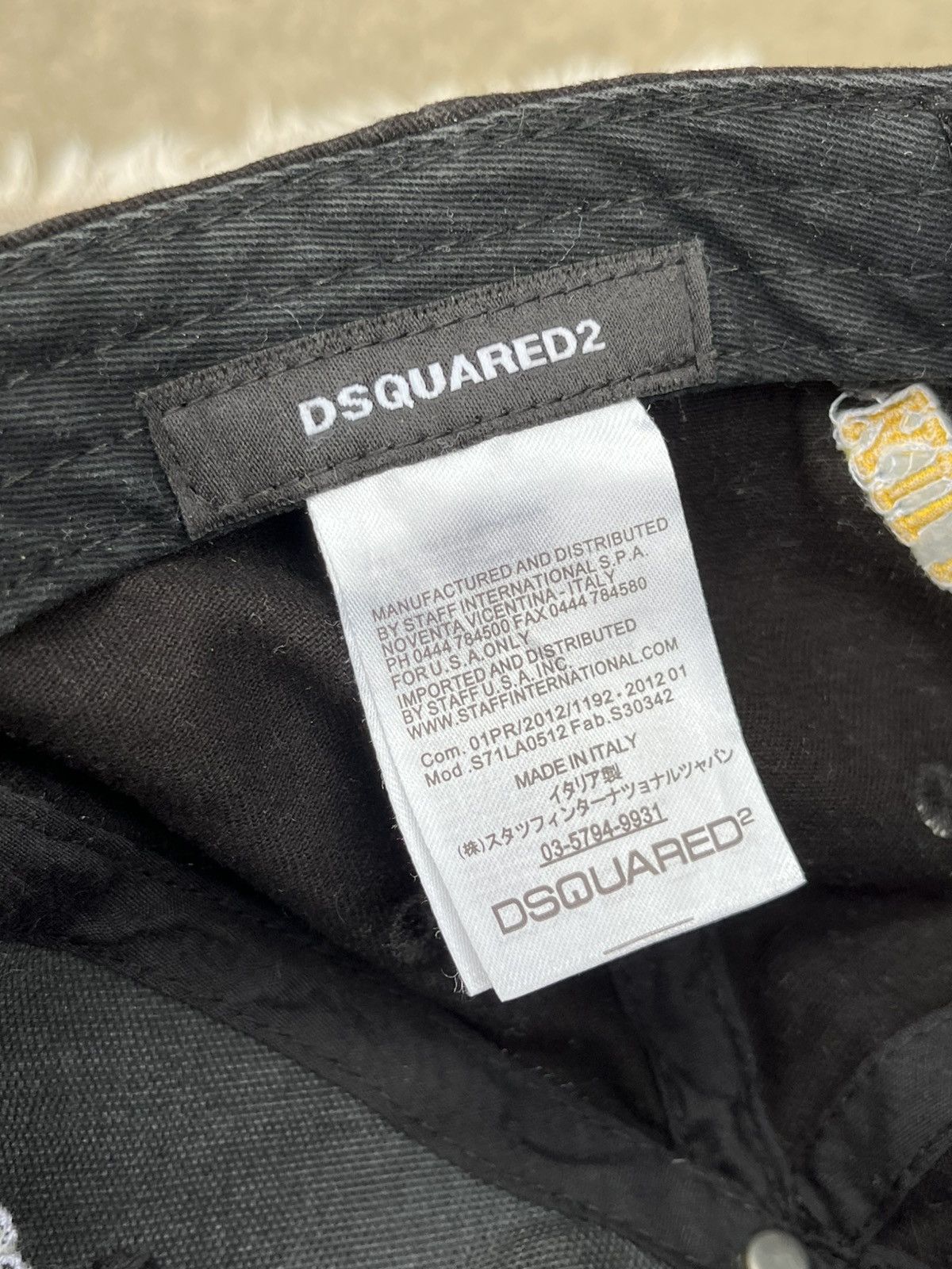 Dsquared2 Vintage Dsquared2 Black Cap Big Logo Luxury Streetwear Y2K Size ONE SIZE - 9 Thumbnail