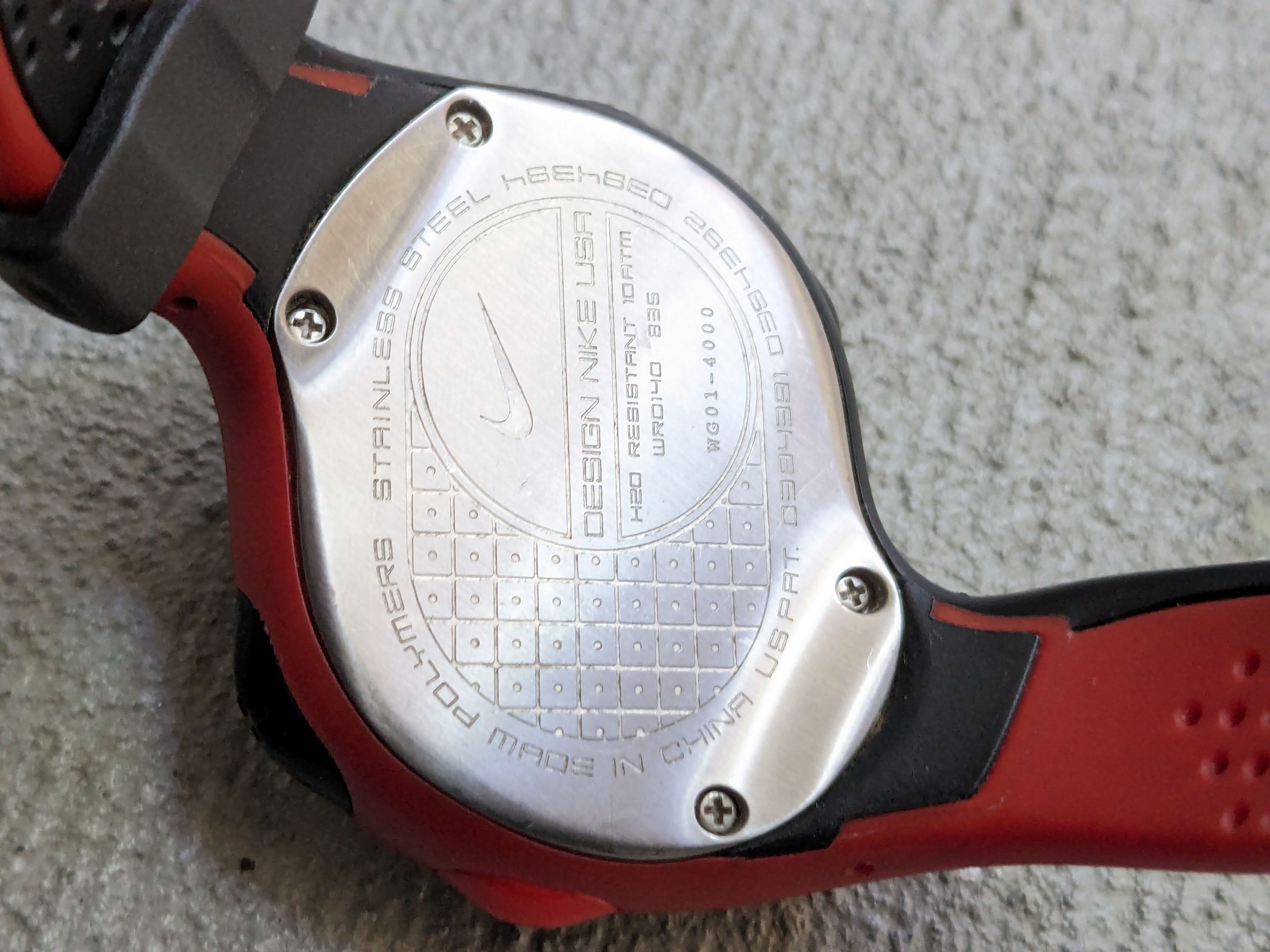 Nike Nike Triax Fury Watch Black Red Digital Rubber Sports Size ONE SIZE - 11 Thumbnail