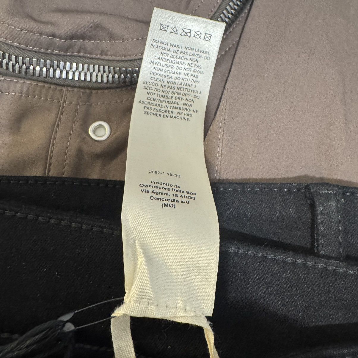 Rick Owens Rick Owens Tyrone Slashed Cut Out Black Natural Denim Jeans Size 30" / US 8 / IT 44 - 12 Thumbnail