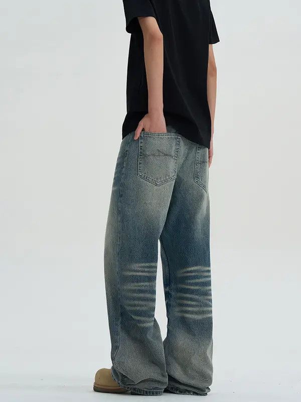VIBE Blue Baggy Denim Jeans Size US 32 / EU 48 - 8 Thumbnail