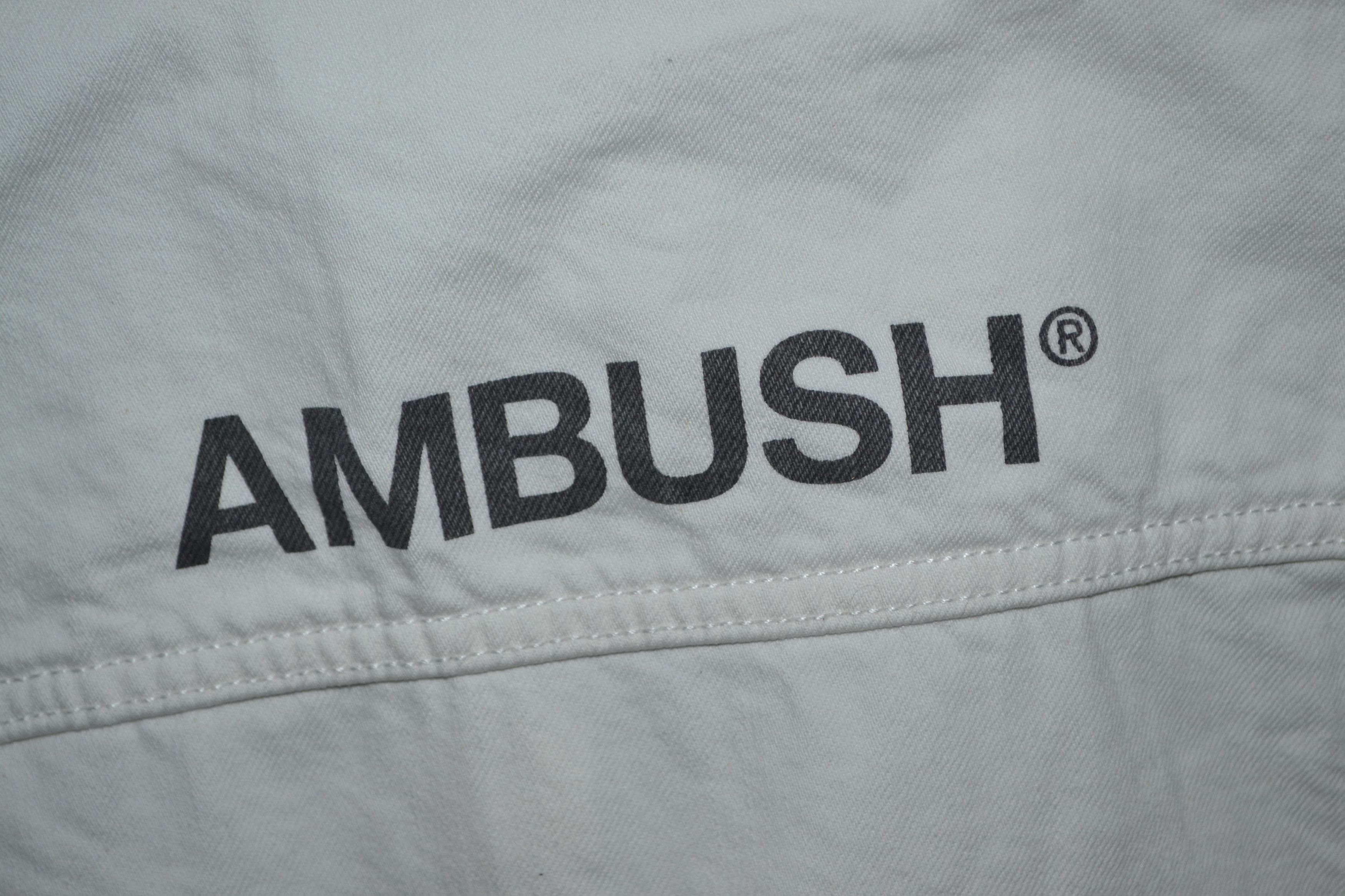 Ambush Design Ambush White Denim Logo-Stamped Type 2 Jacket "UNTITLED" Size M / US 6-8 / IT 42-44 - 13 Thumbnail