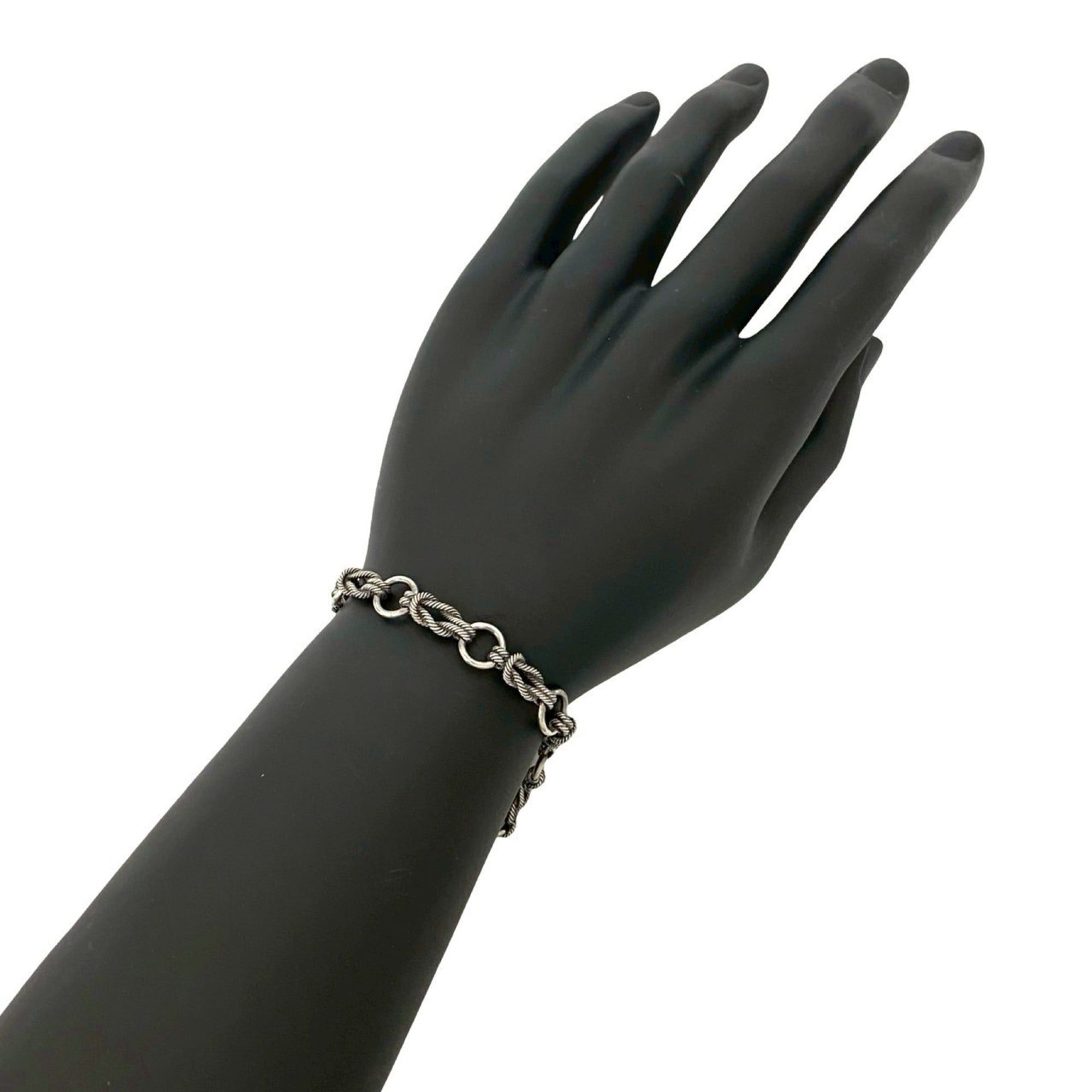 Hermes HERMES Audienne Silver 925 Chain Bracelet/Bangle for Men and Women, 482-2 Size ONE SIZE - 1 Thumbnail