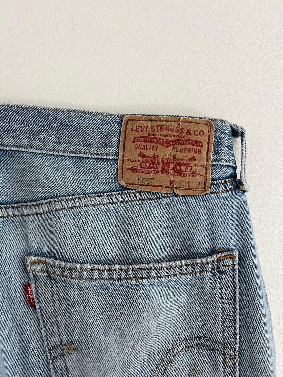 Levi's Distressed Levis 505 Size US 33 - 3 Thumbnail