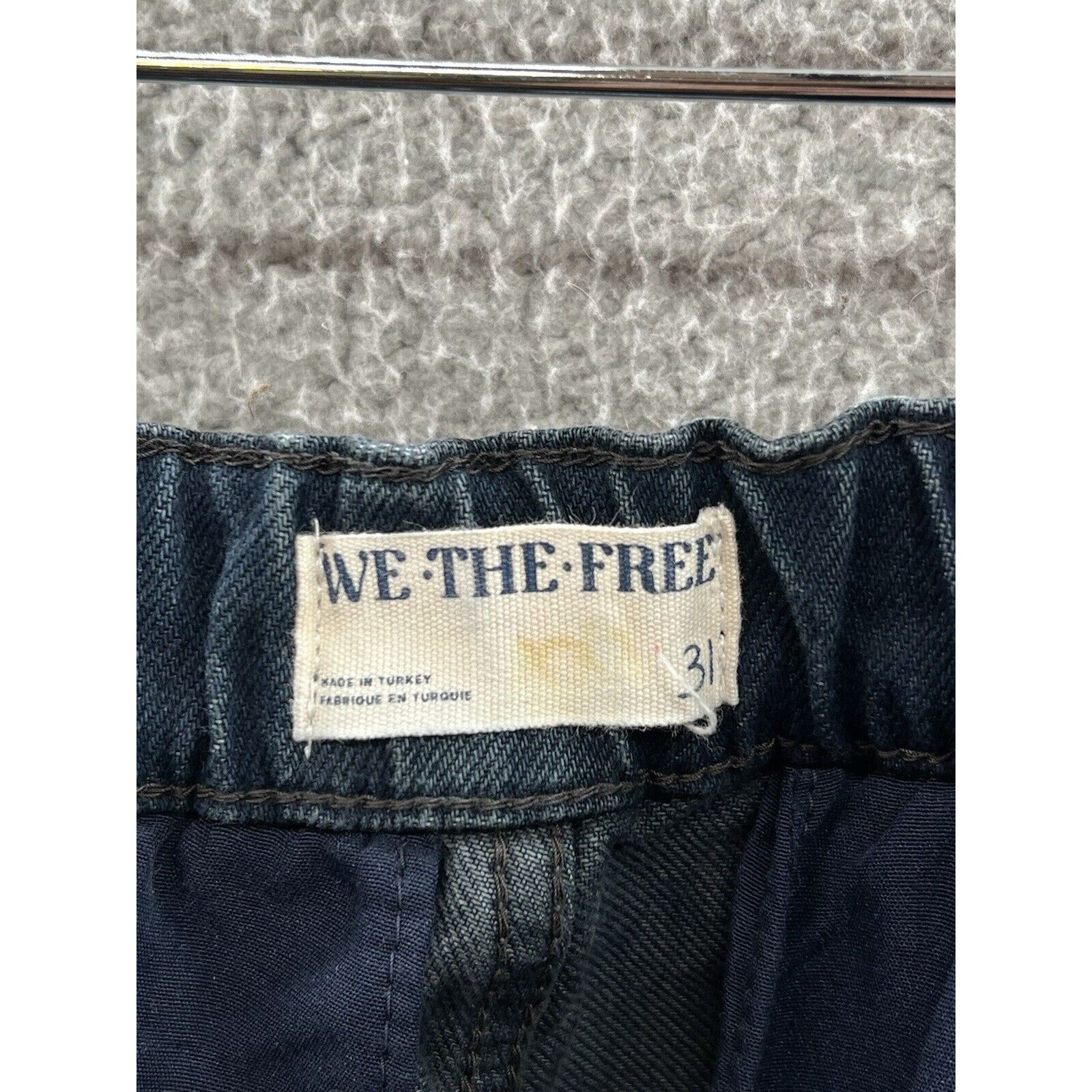 Free People Free People Marx Slouchy Cargo Jeans Baggy Black Pants Sz 31 Size 31" - 3 Thumbnail