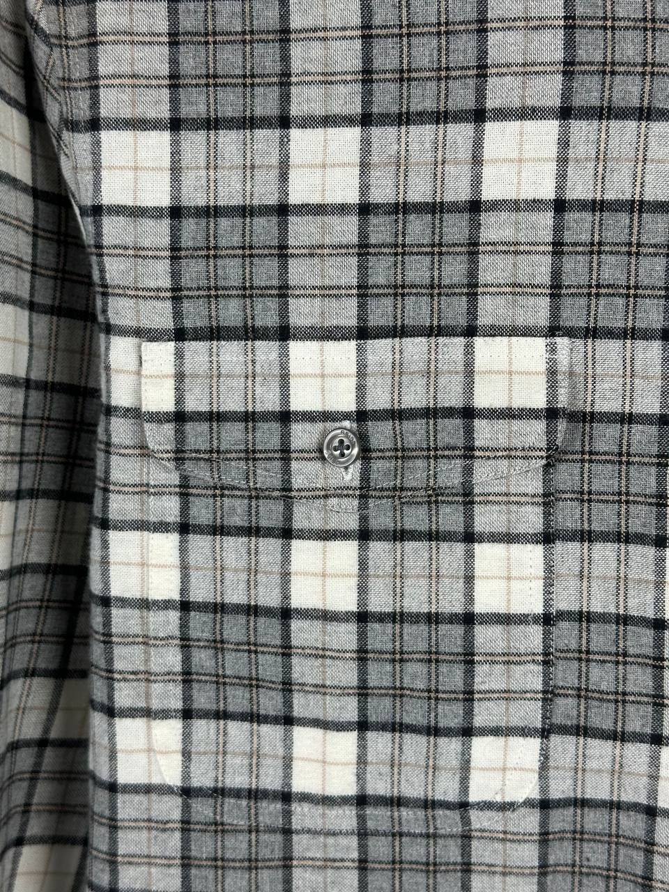 Reiss Reiss Plaid Pocket Shirt White Clean Fit Streetwear Size US M / EU 48-50 / 2 - 6 Thumbnail