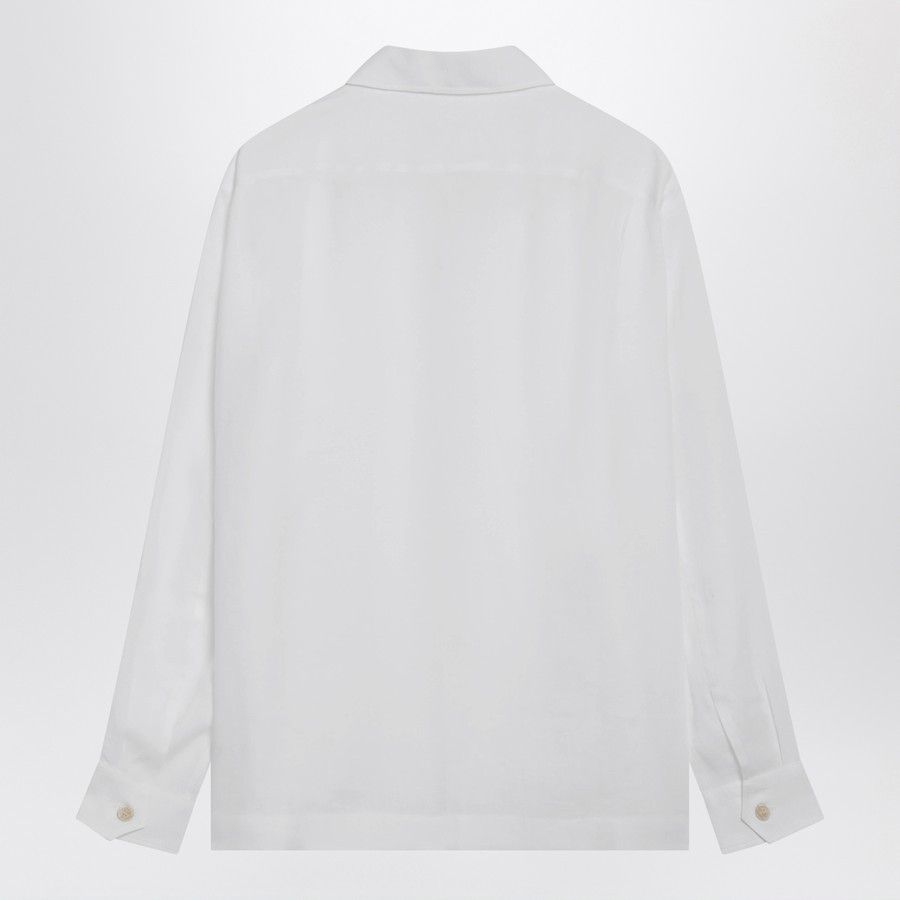 Brunello Cucinelli o1d2blof0226 Fit Shirt in White Size US L / EU 52-54 / 3 - 2 Thumbnail