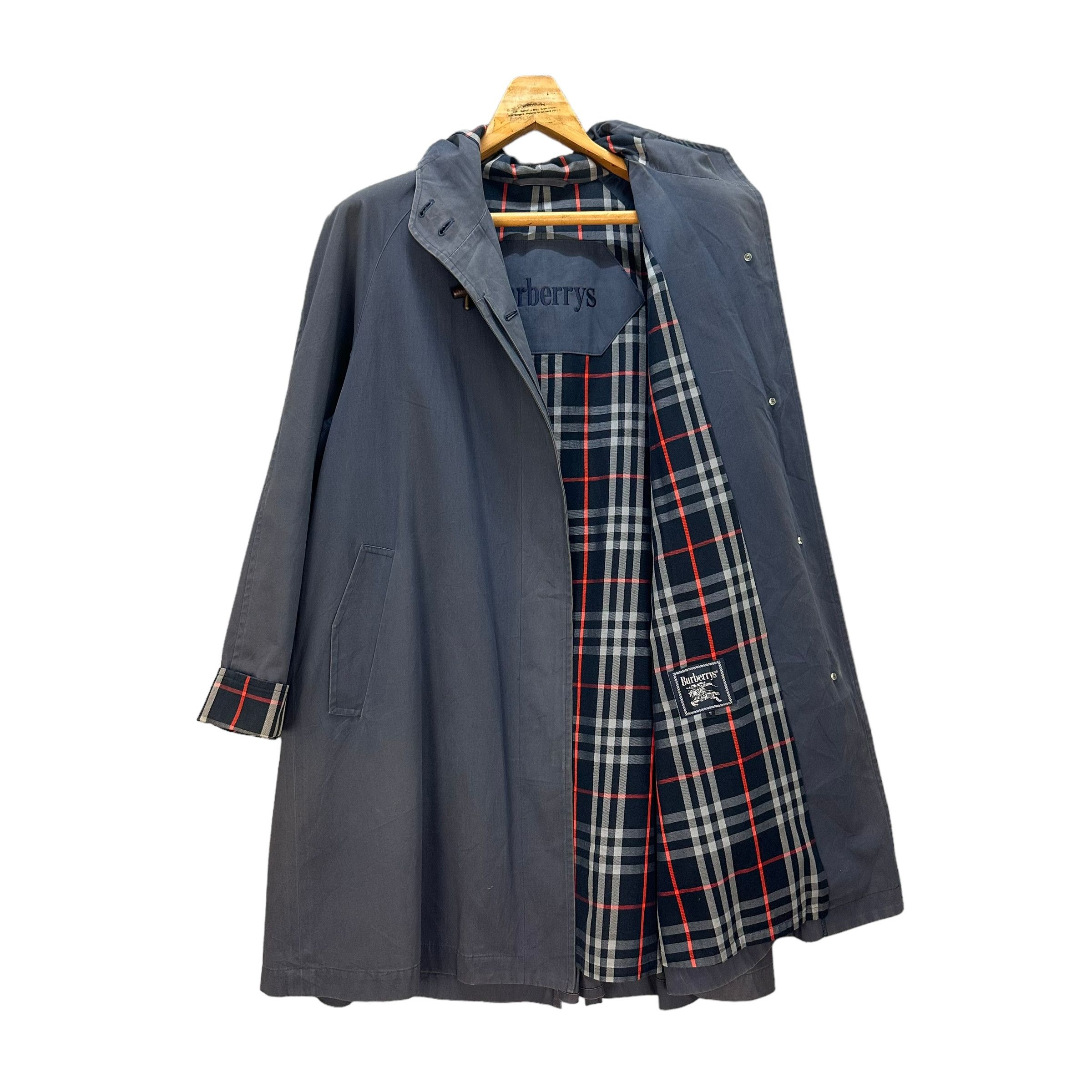 Burberry BURBERRYS HOODED LONG COAT JACKET #8749-024 Size XL / US 12-14 / IT 48-50 - 1 Thumbnail